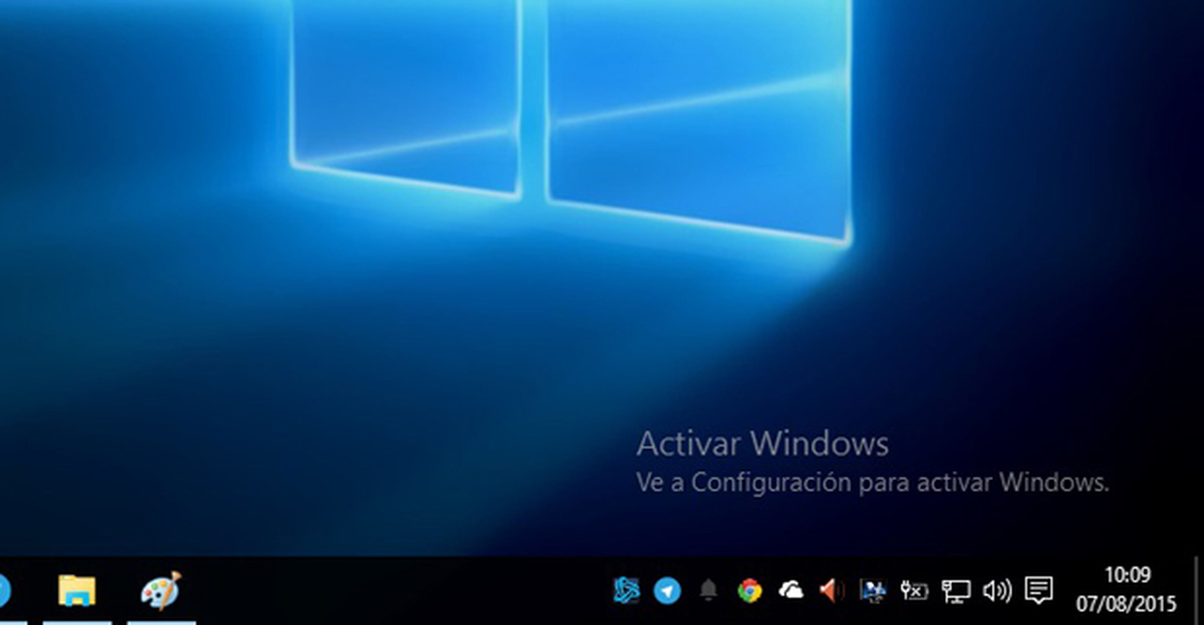 Marca de agua en Windows 10 sin licencia