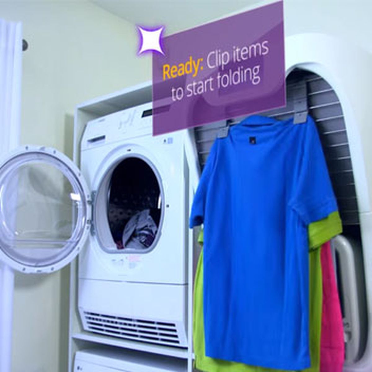 Esta máquina lava, seca, plancha y dobla la ropa por ti