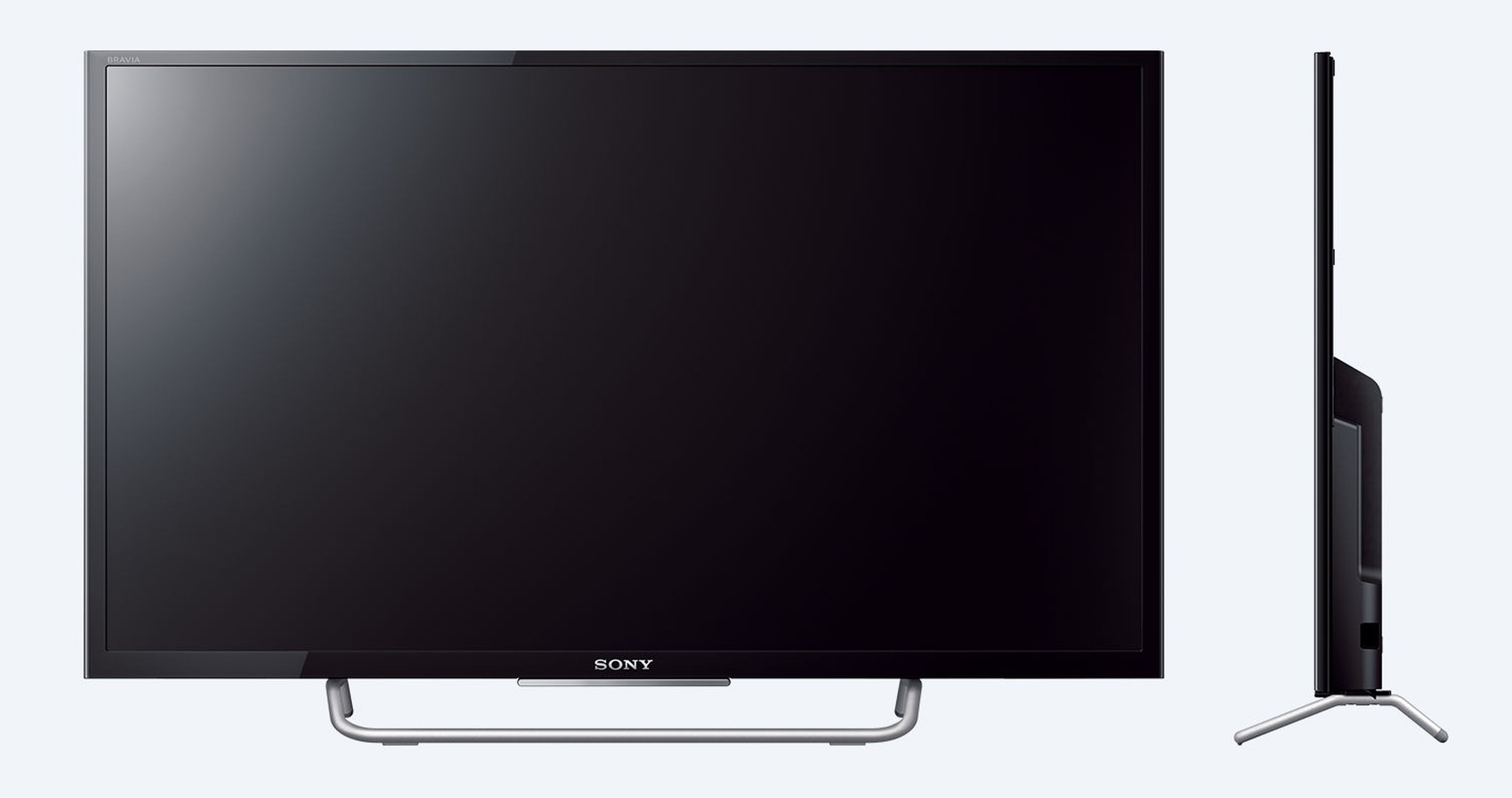 lateral y frontal de la Sony KDL-48W705C