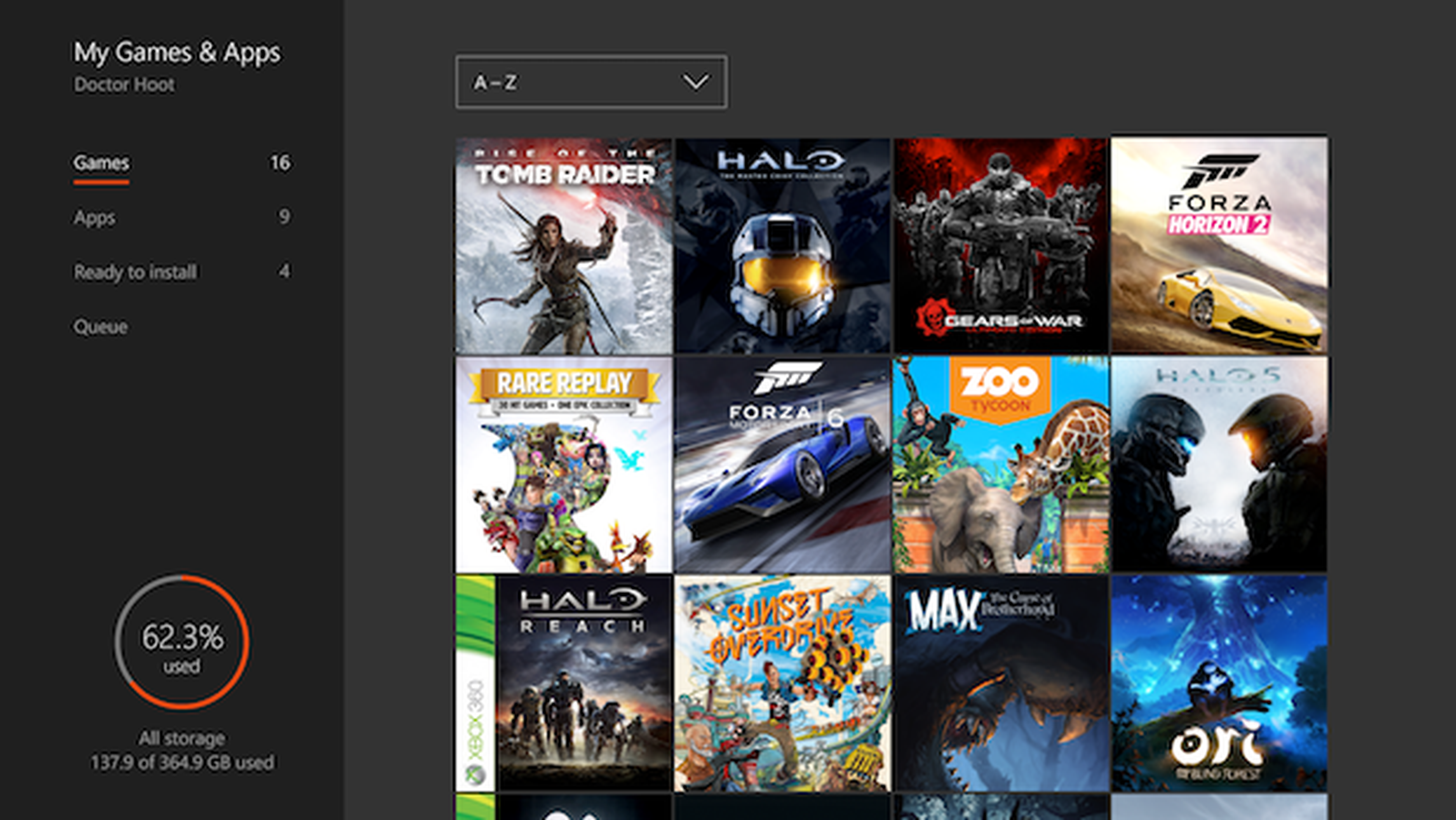 Actualización Xbox One