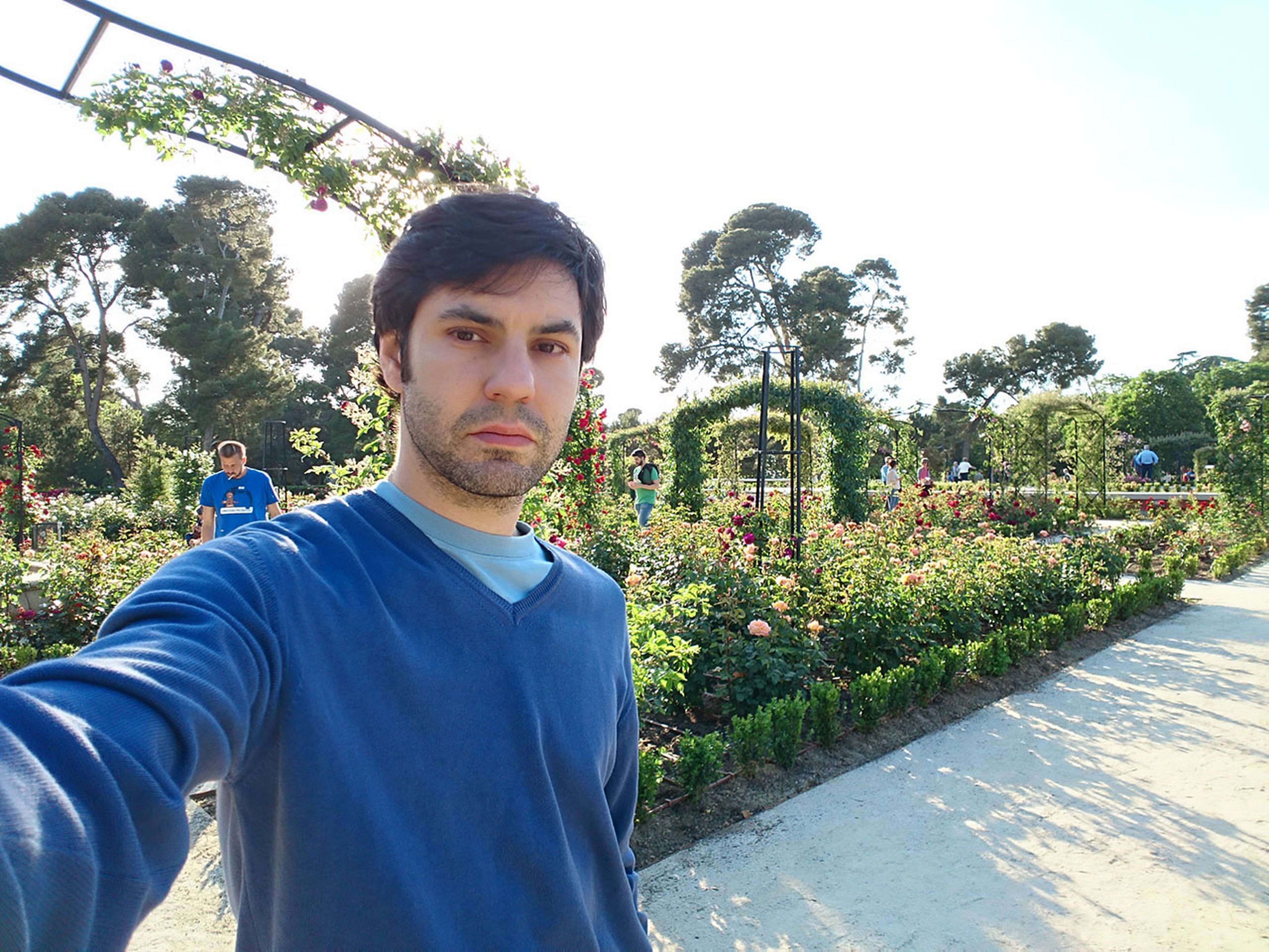 Sony Xperia X selfie a contraluz