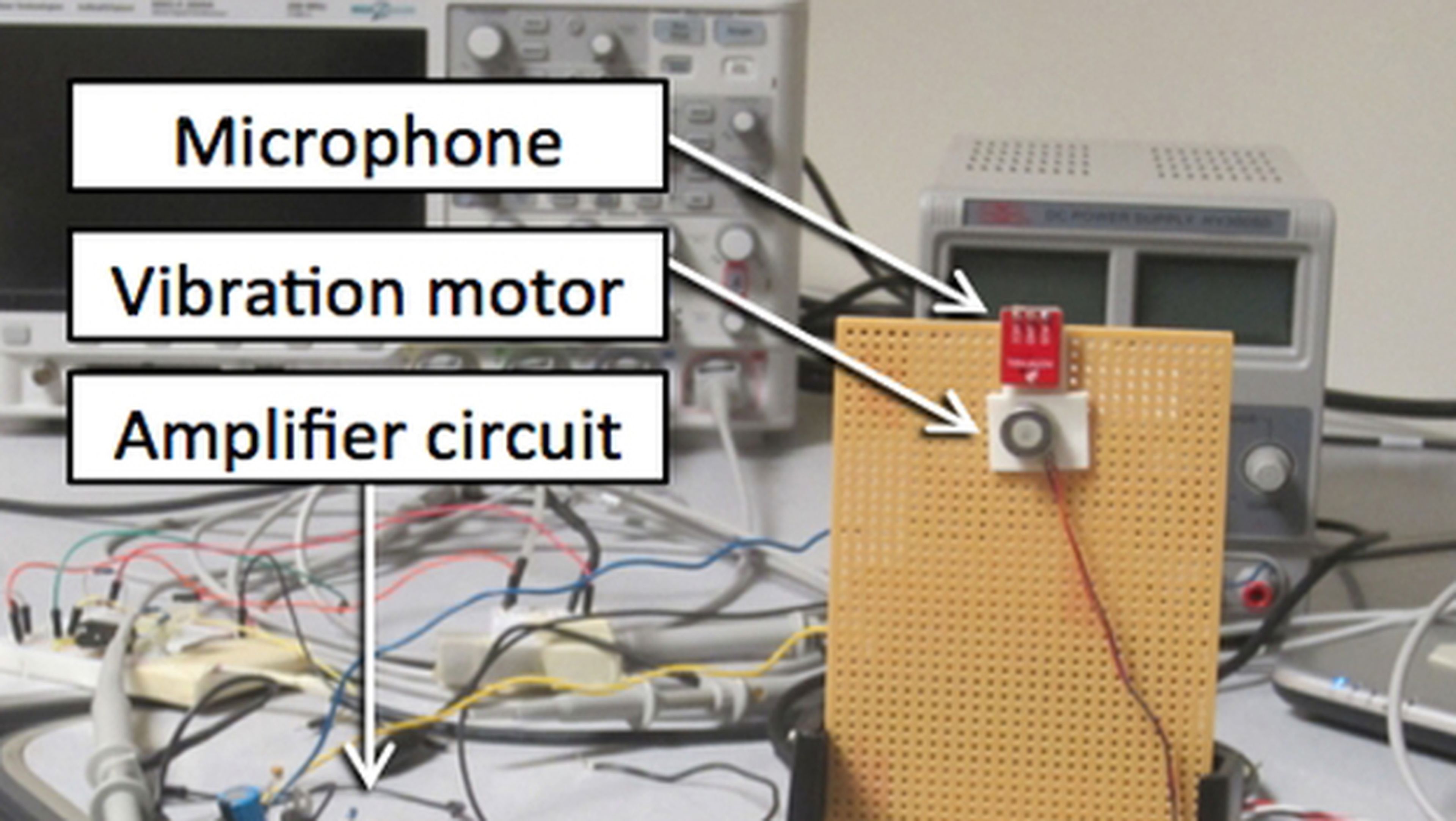 Vibraphone convierte el motor de vibración en un micrófono