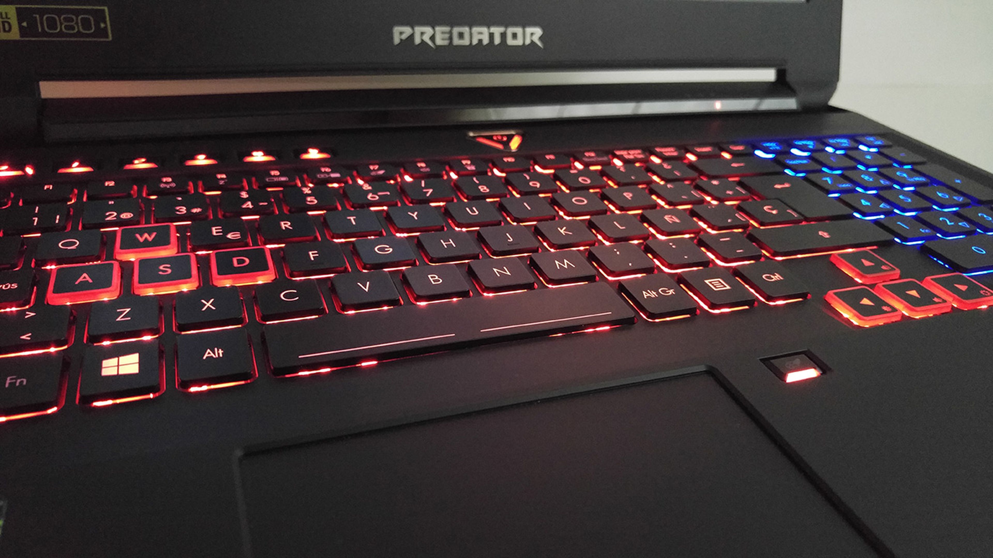 acer predator 15 teclado