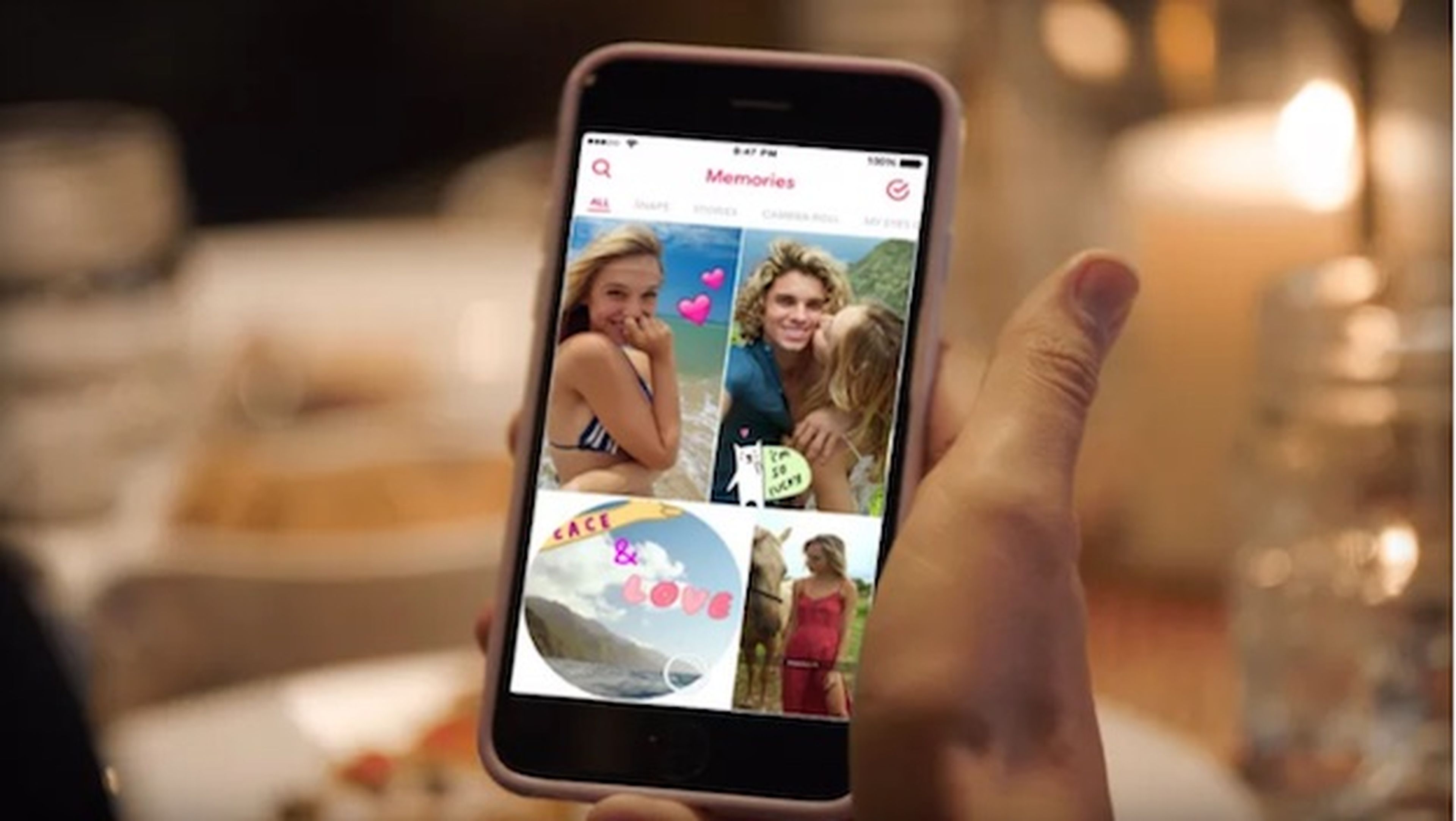 Snapchat te deja salvar tus snaps para la posteridad