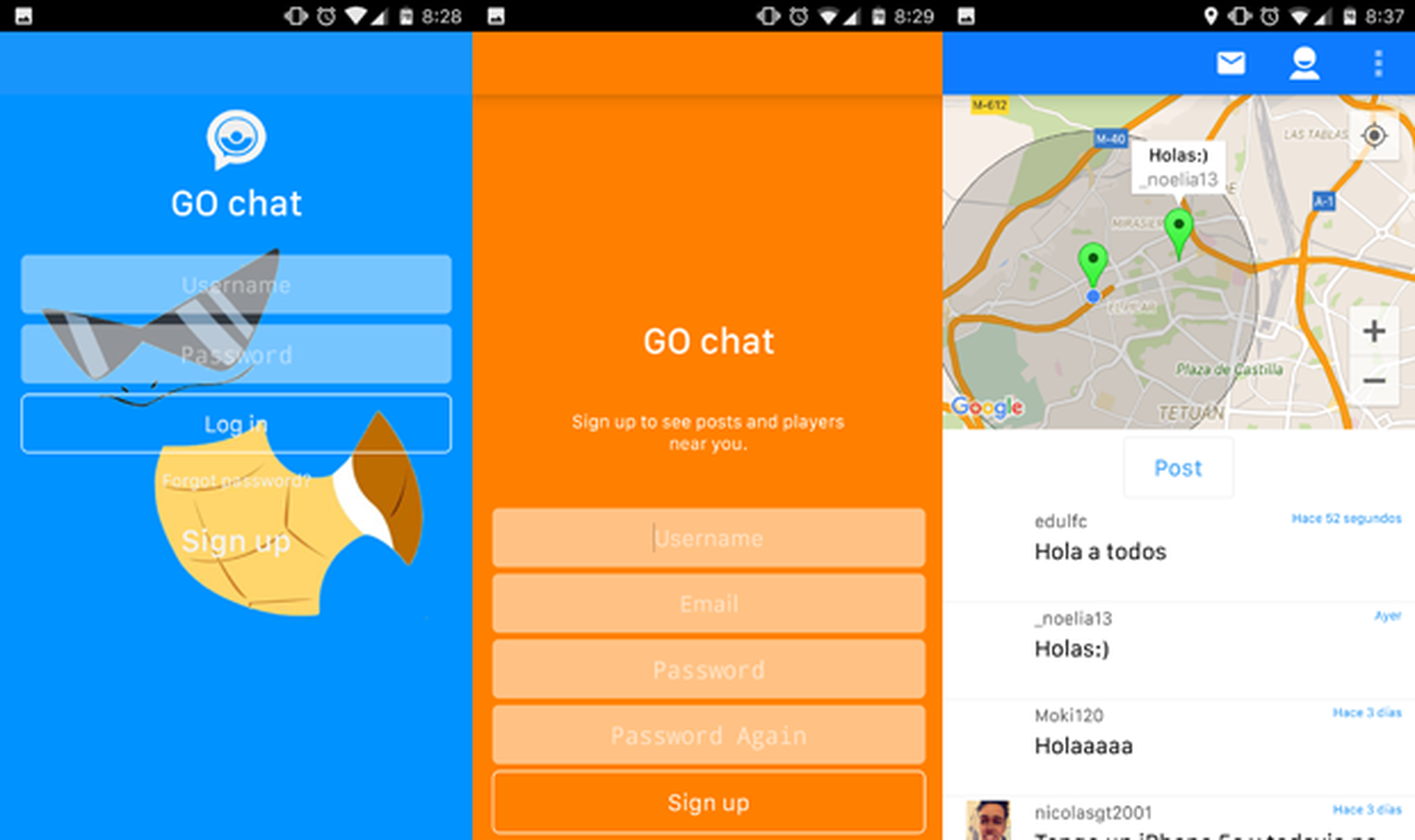 Go Chat, una aplicación de mensajería para Pokémon GO