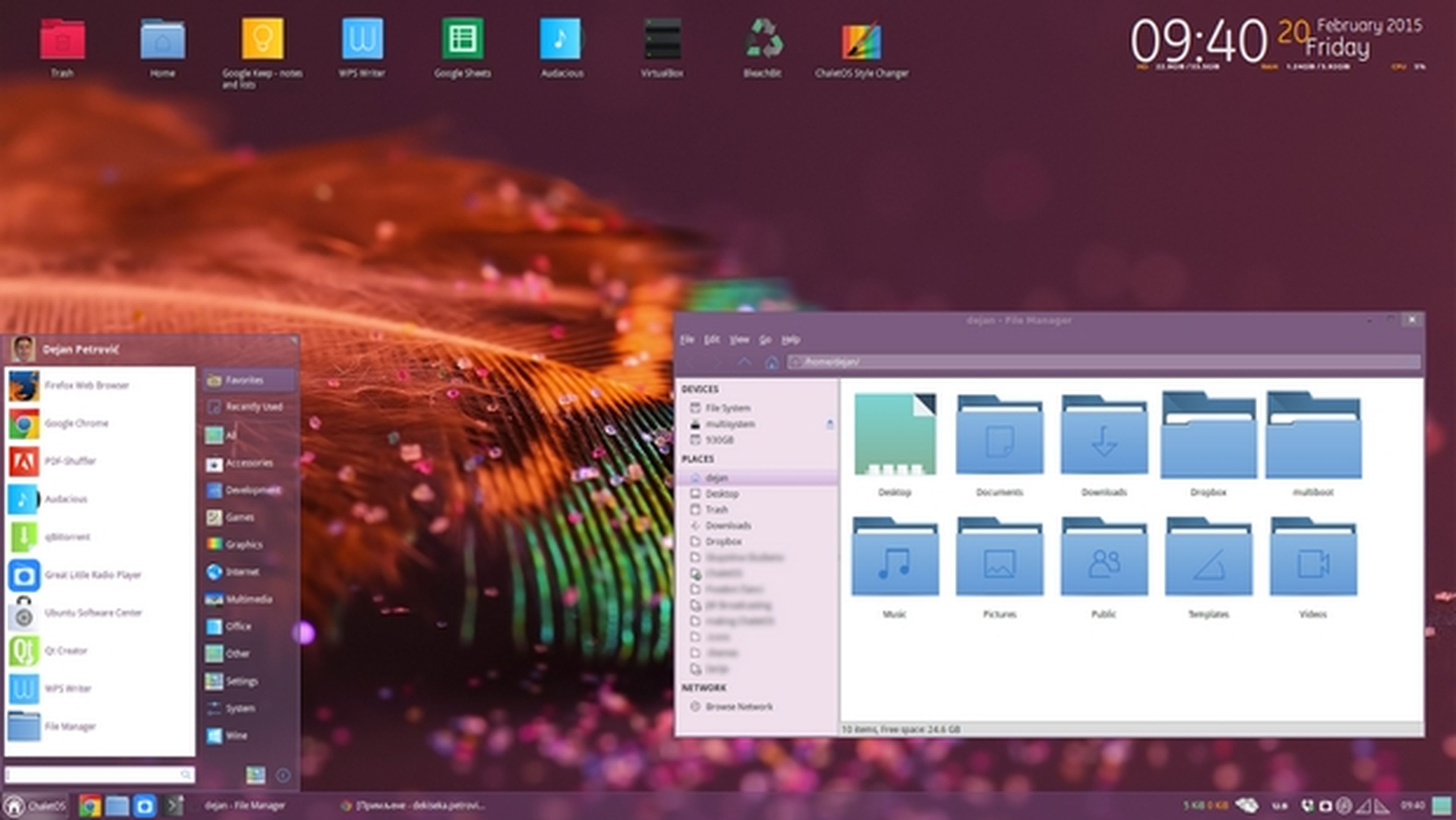 ChaletOS, la distro de Linux clavadita a Windows 7