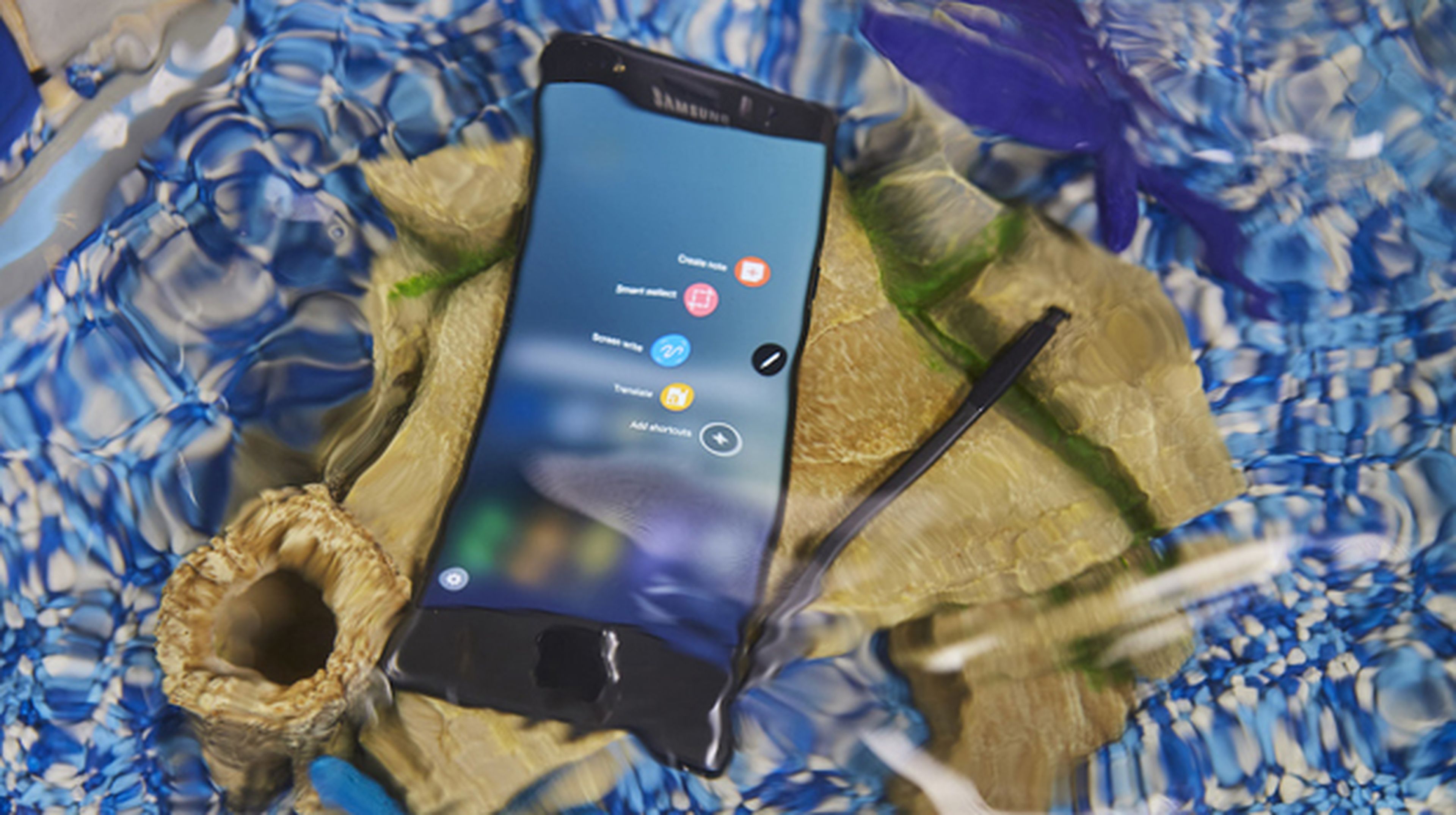 Galaxy Note 7 resistente al agua