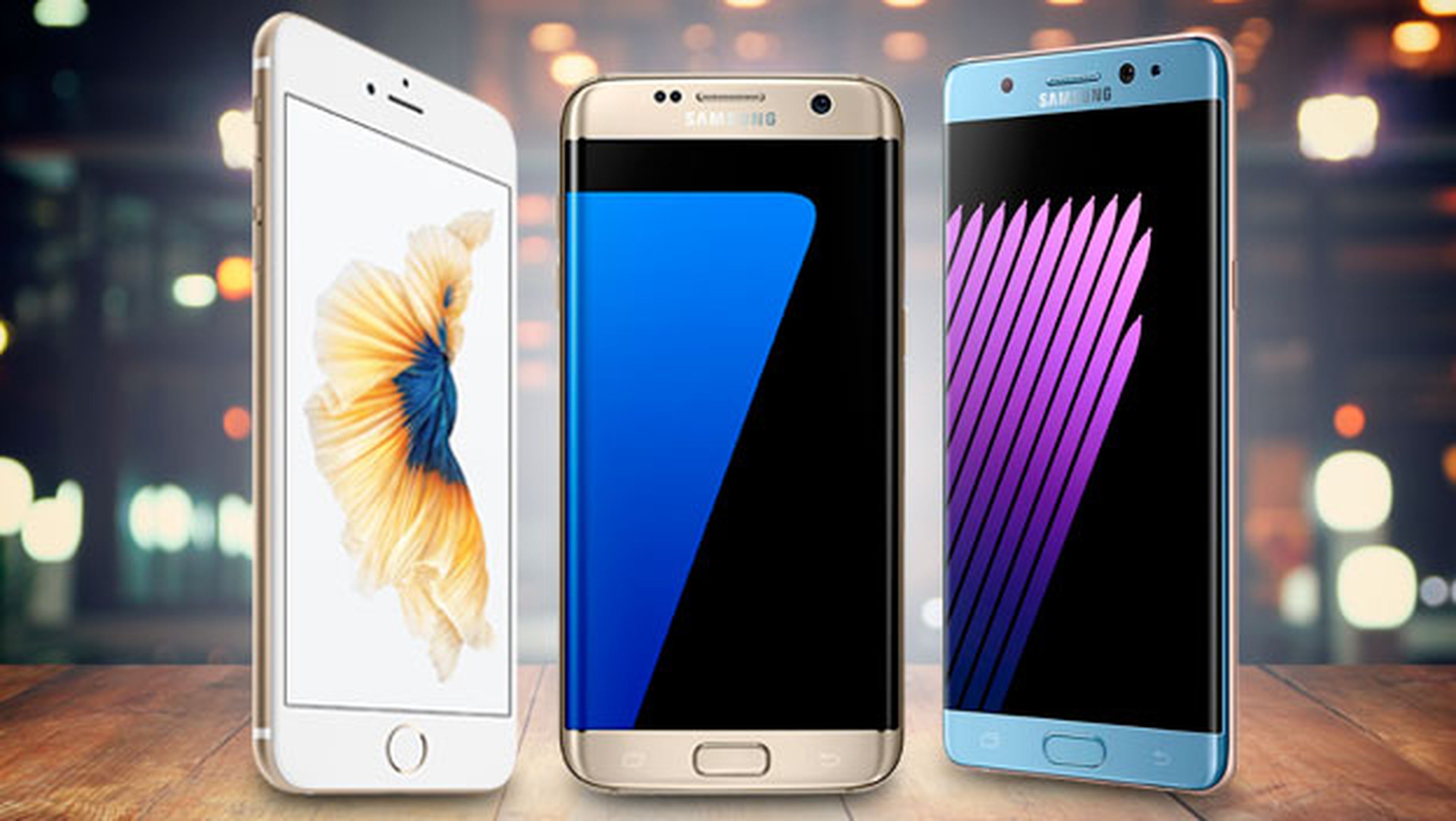 Apoyarse vídeo años Comparativa: Samsung Galaxy Note 7 vs S7 Edge vs iPhone 6S Plus | Computer  Hoy