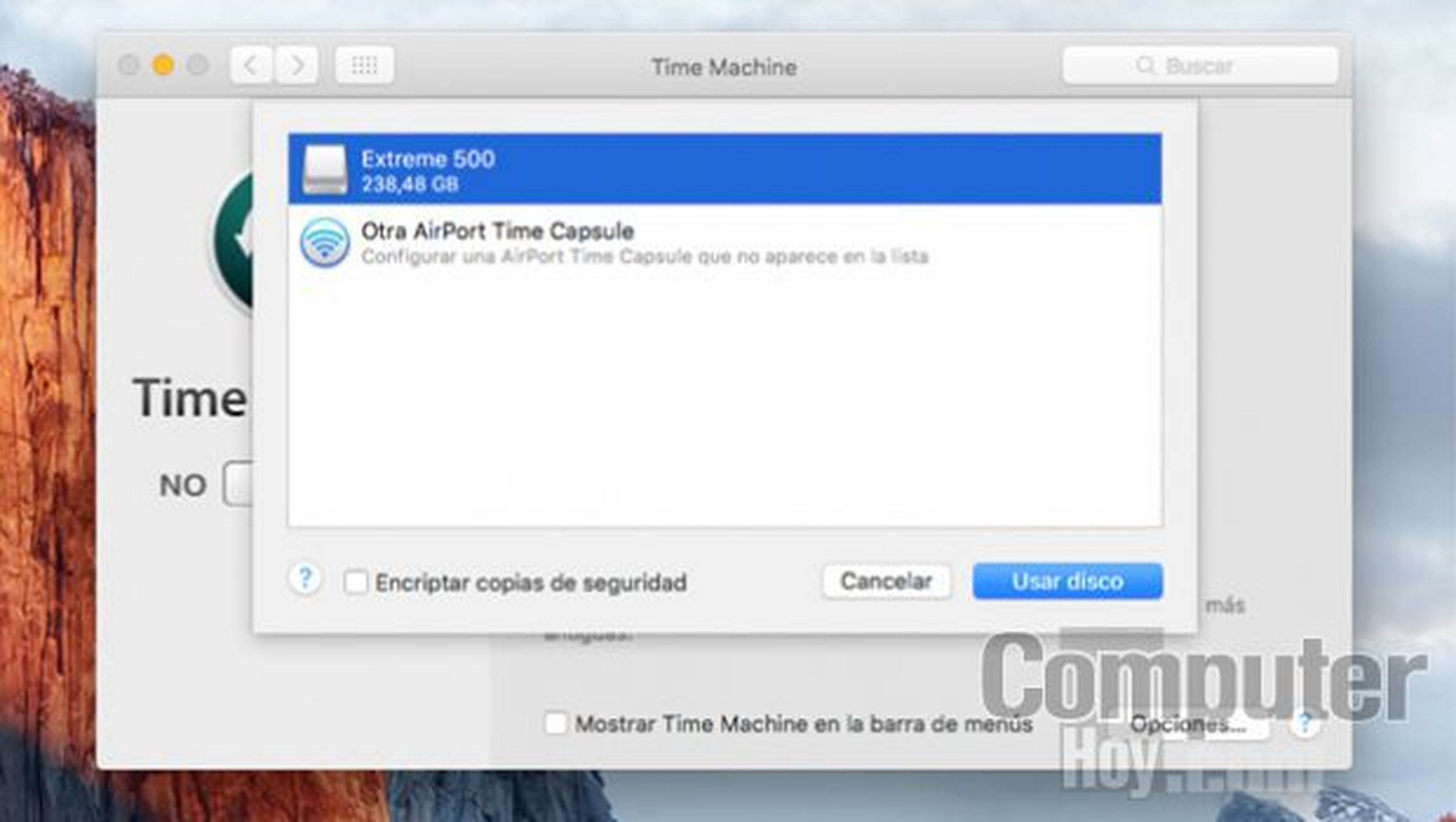 Configura la copia de seguridad en tu Mac con Time Machine