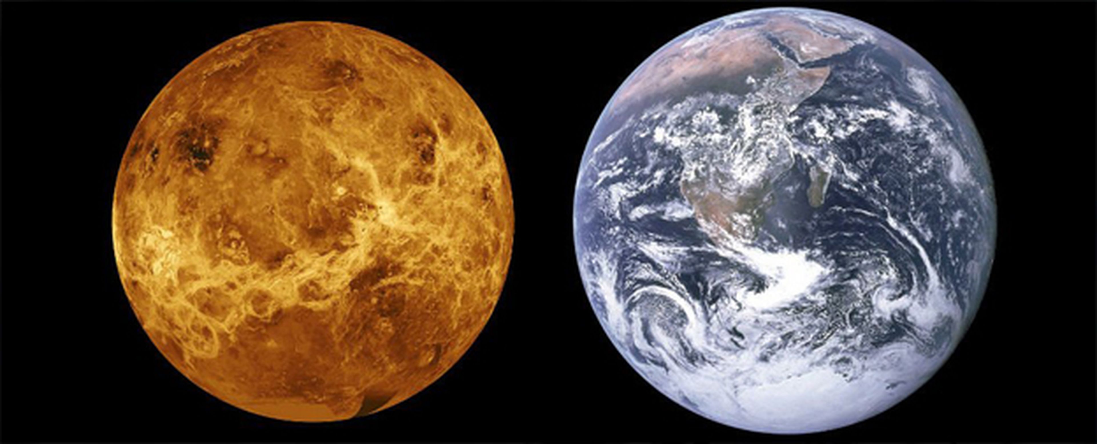Comparativa de Venus y la Tierra