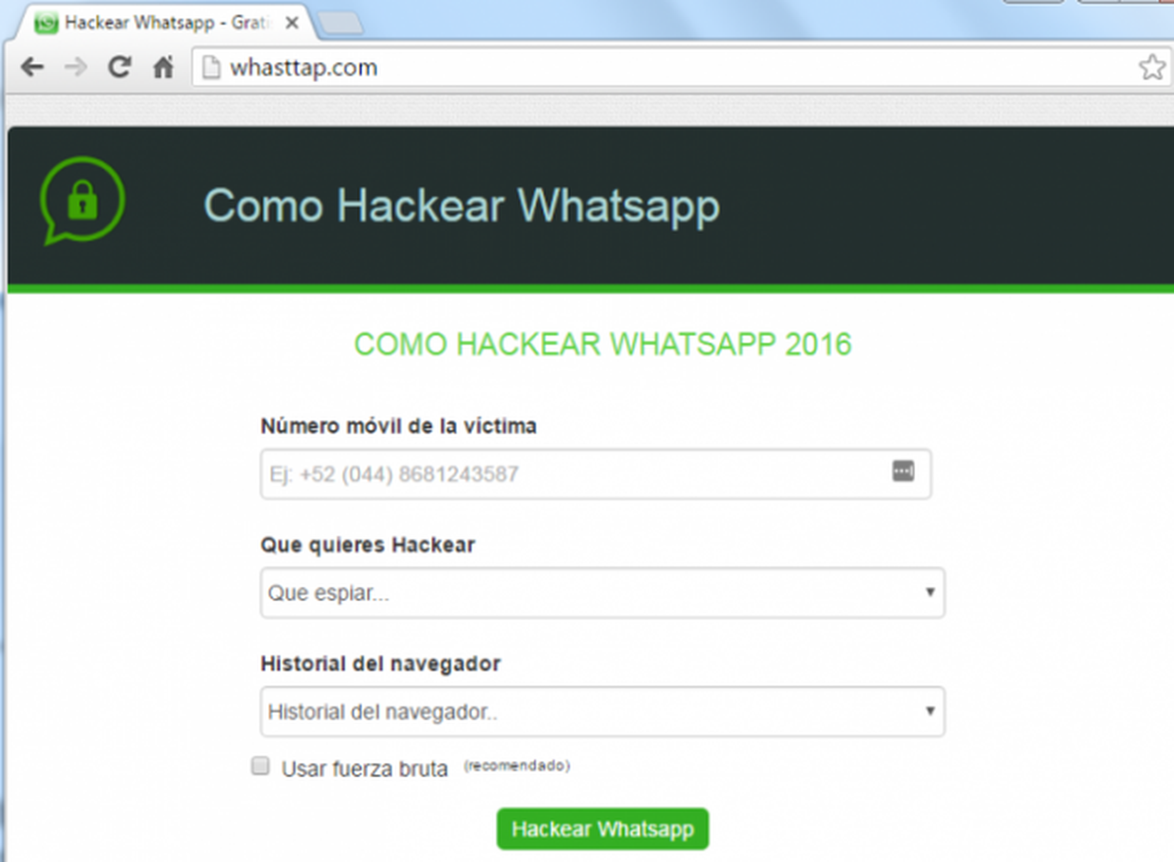 hackear whatsapp