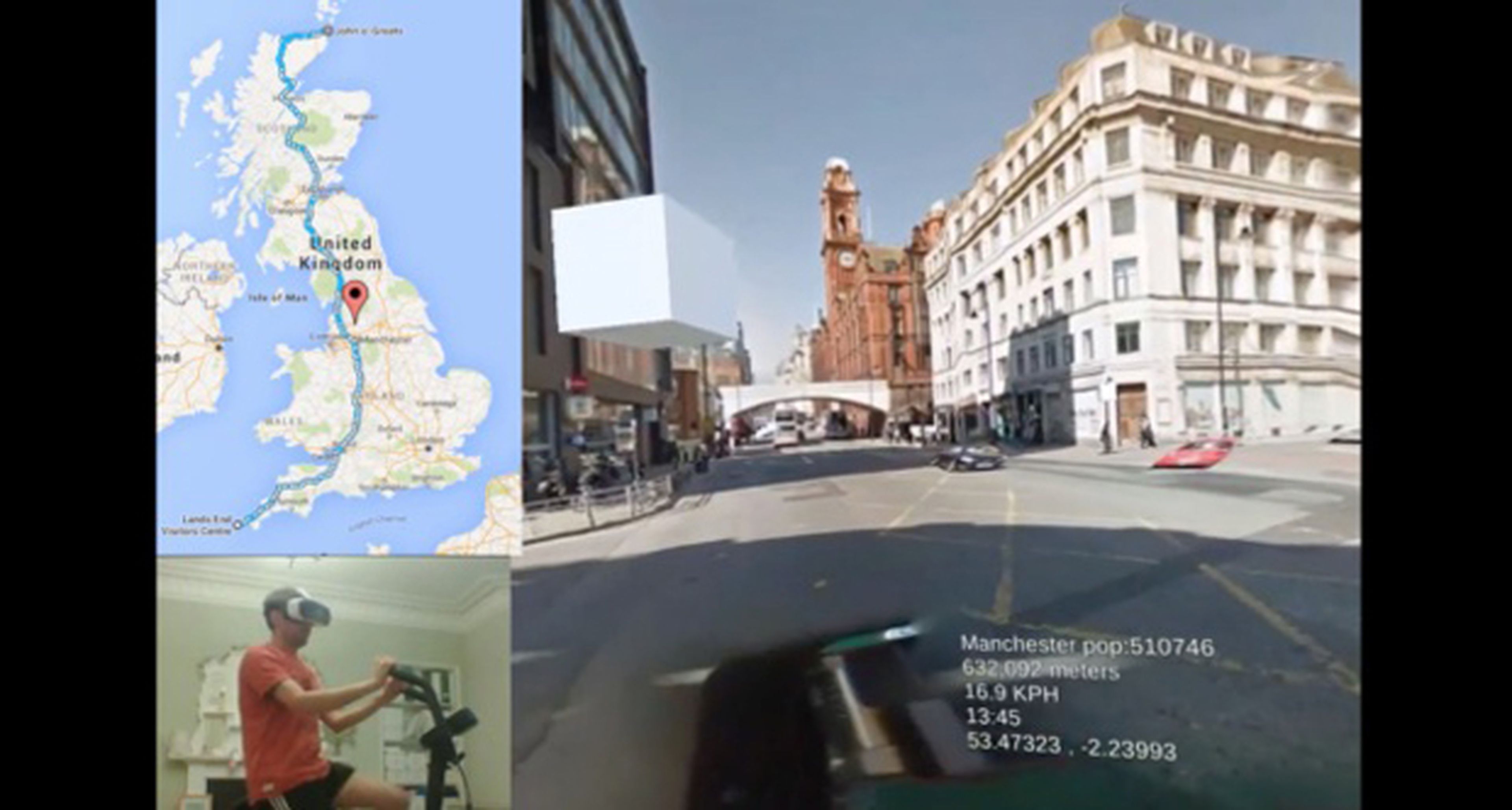 Realizan la primera ruta en bici en realidad virtual
