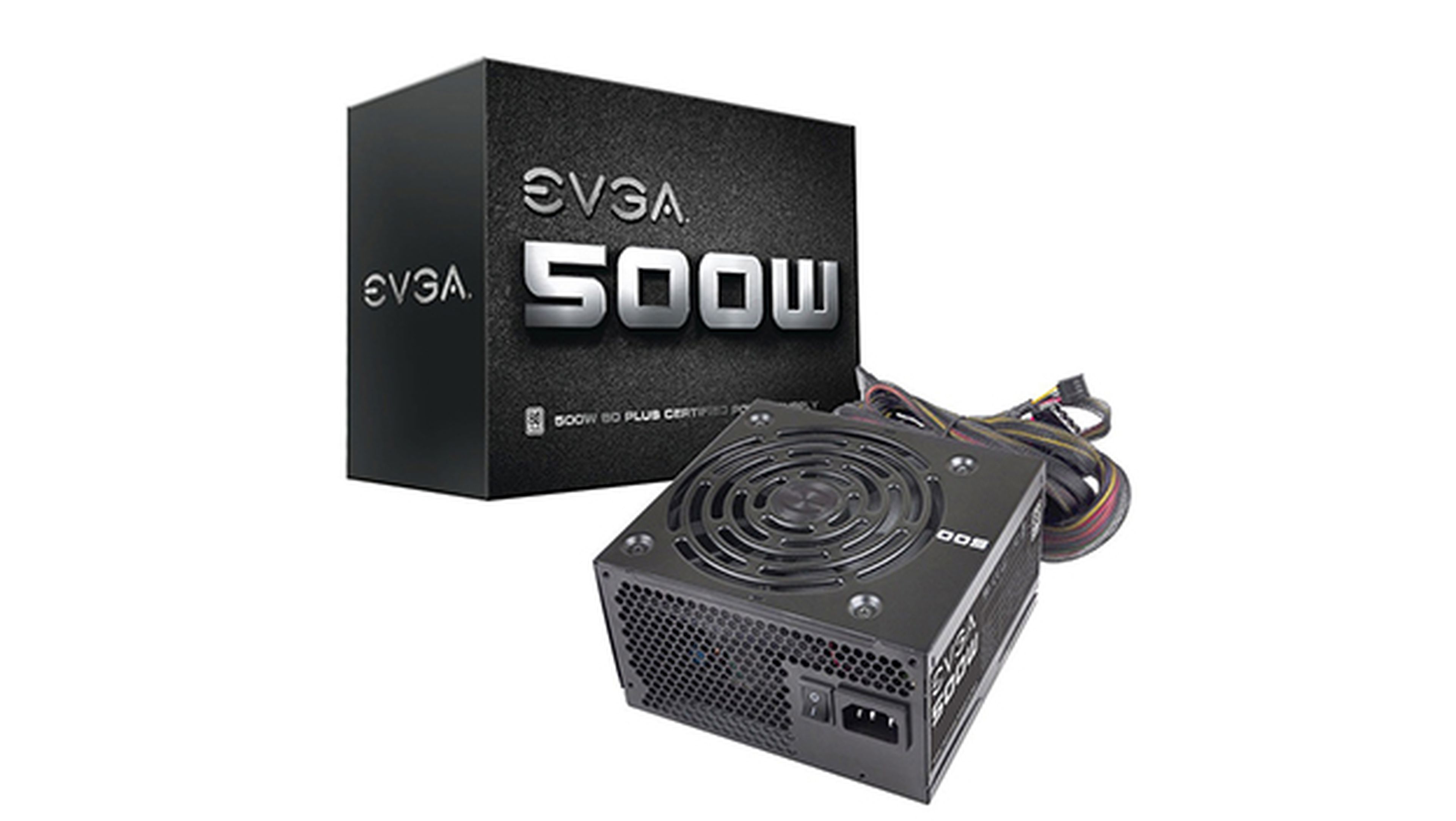 EVGA W1 500 W para la mejor configuración de pc gamer por menos de 600 euros