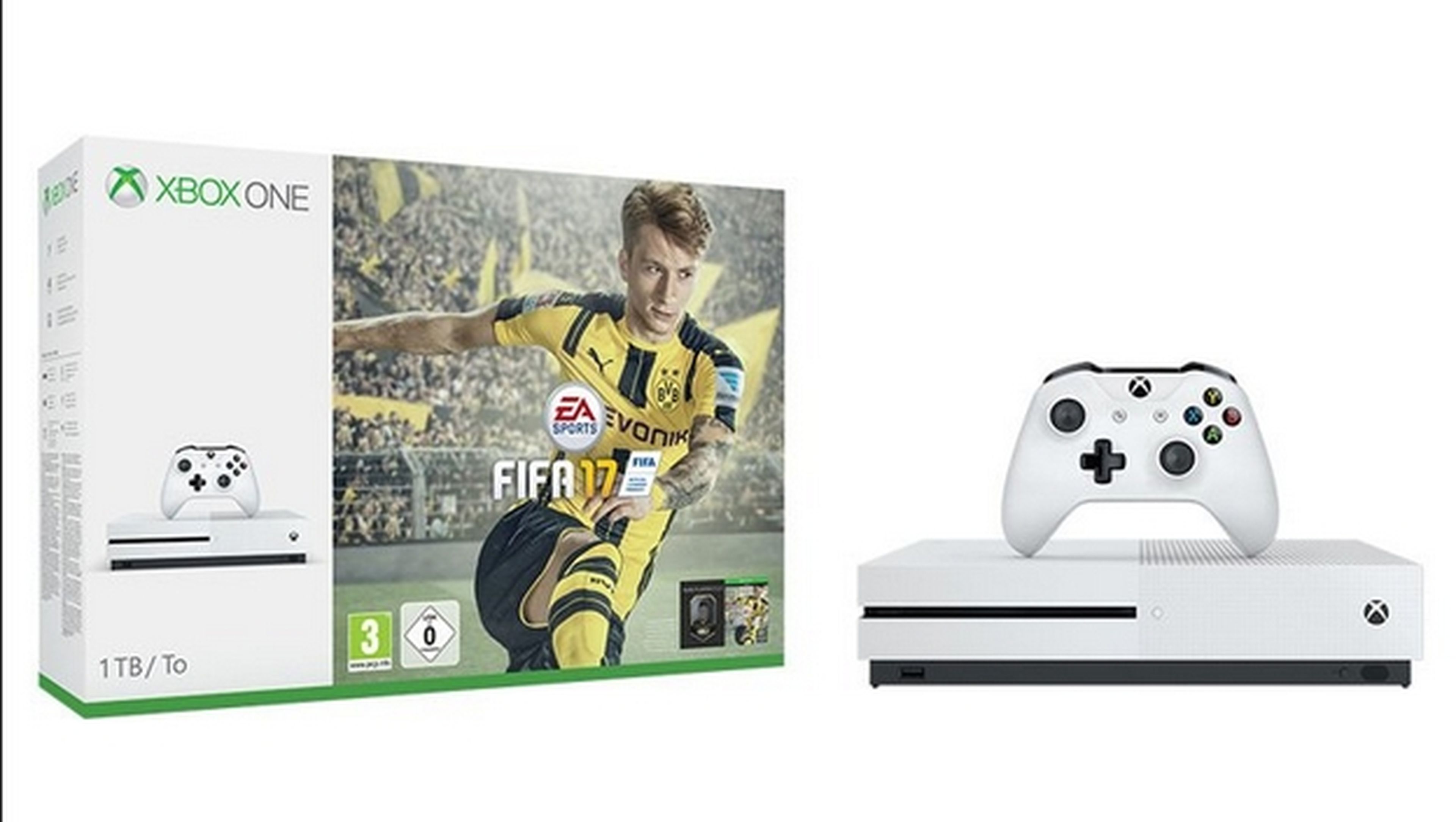 Xbox One S con FIFA 17 gratis por 299 euros