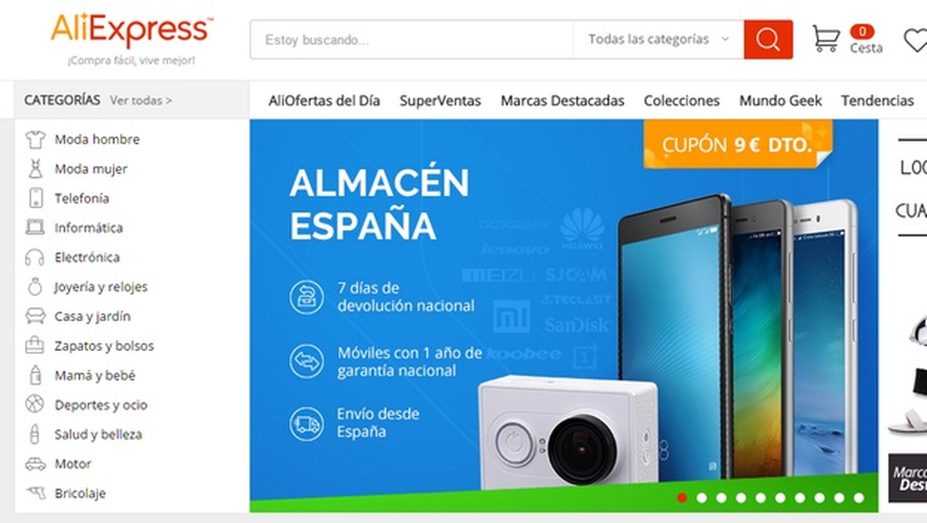 AliExpress estrena la garantía de sustitución de móviles en España