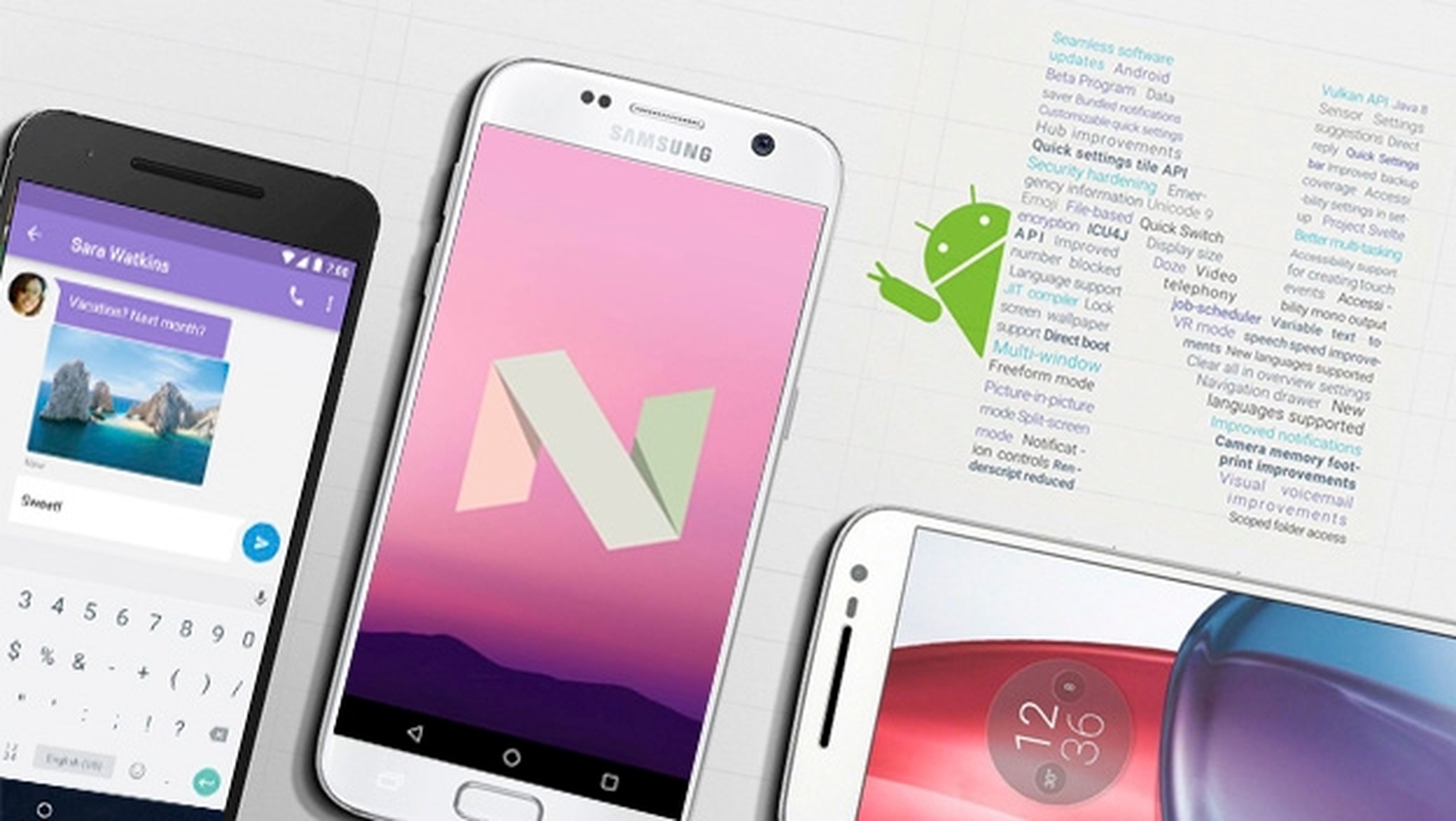 Android 7.0 Nougat ya está aquí, estas son sus novedades