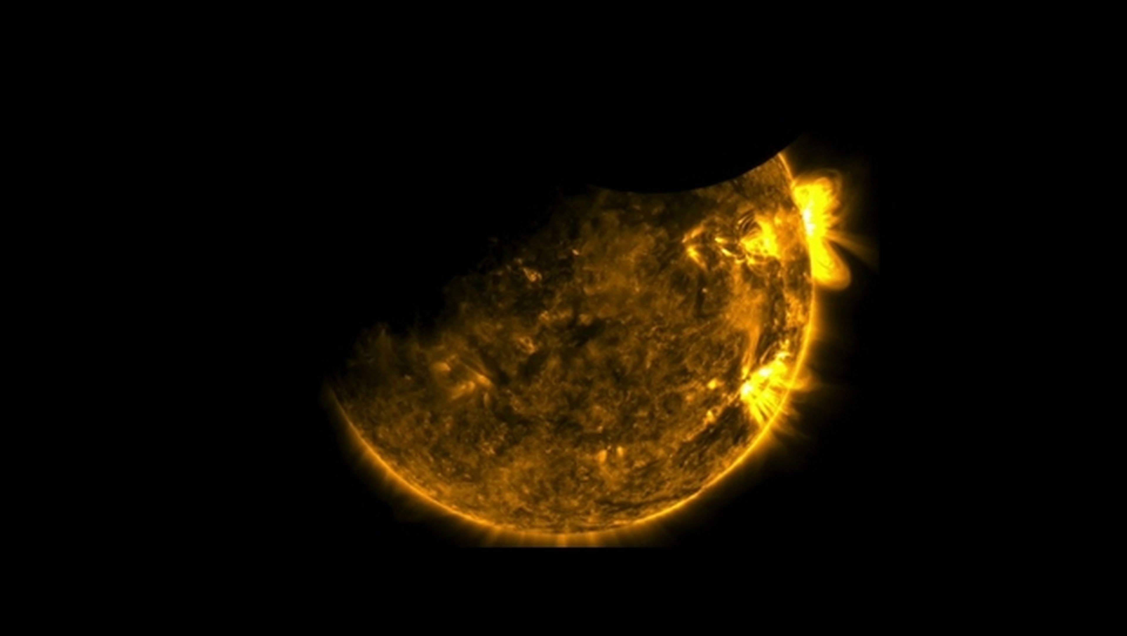 Este doble eclipse sólo se pudo ver desde un telescopio espacial