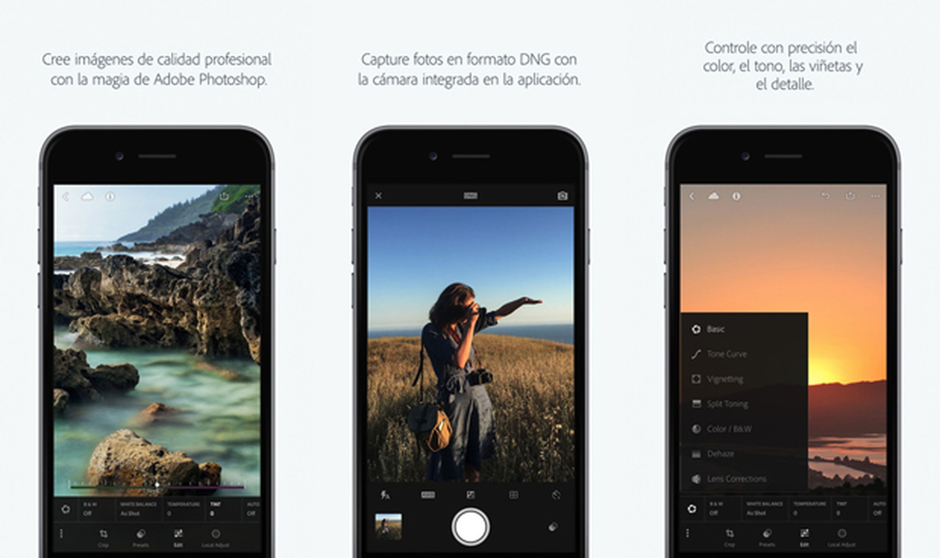Adobe Lightroom para iOS ya captura y edita fotos en RAW