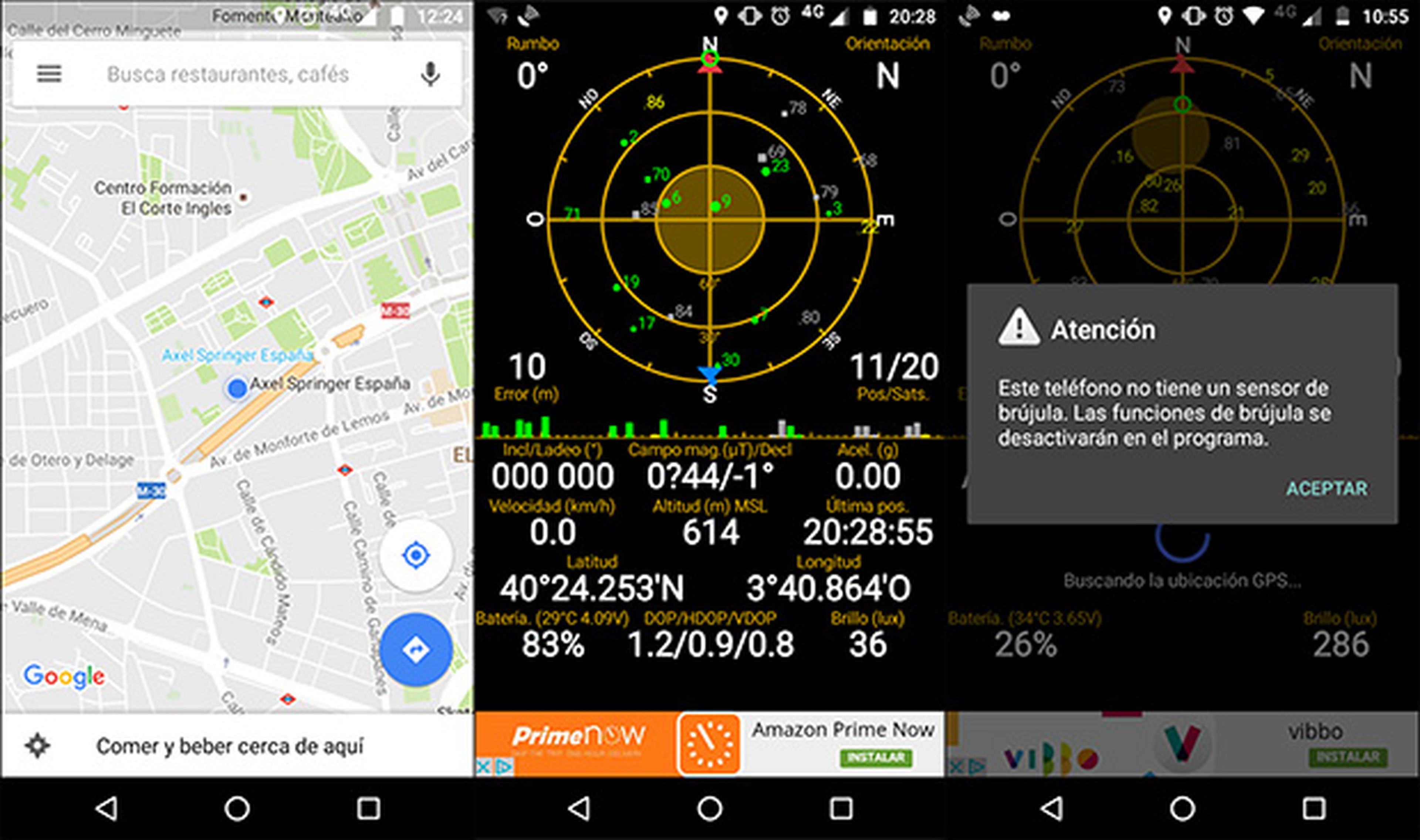 Imagen del GPS del Motorola Moto G4 play