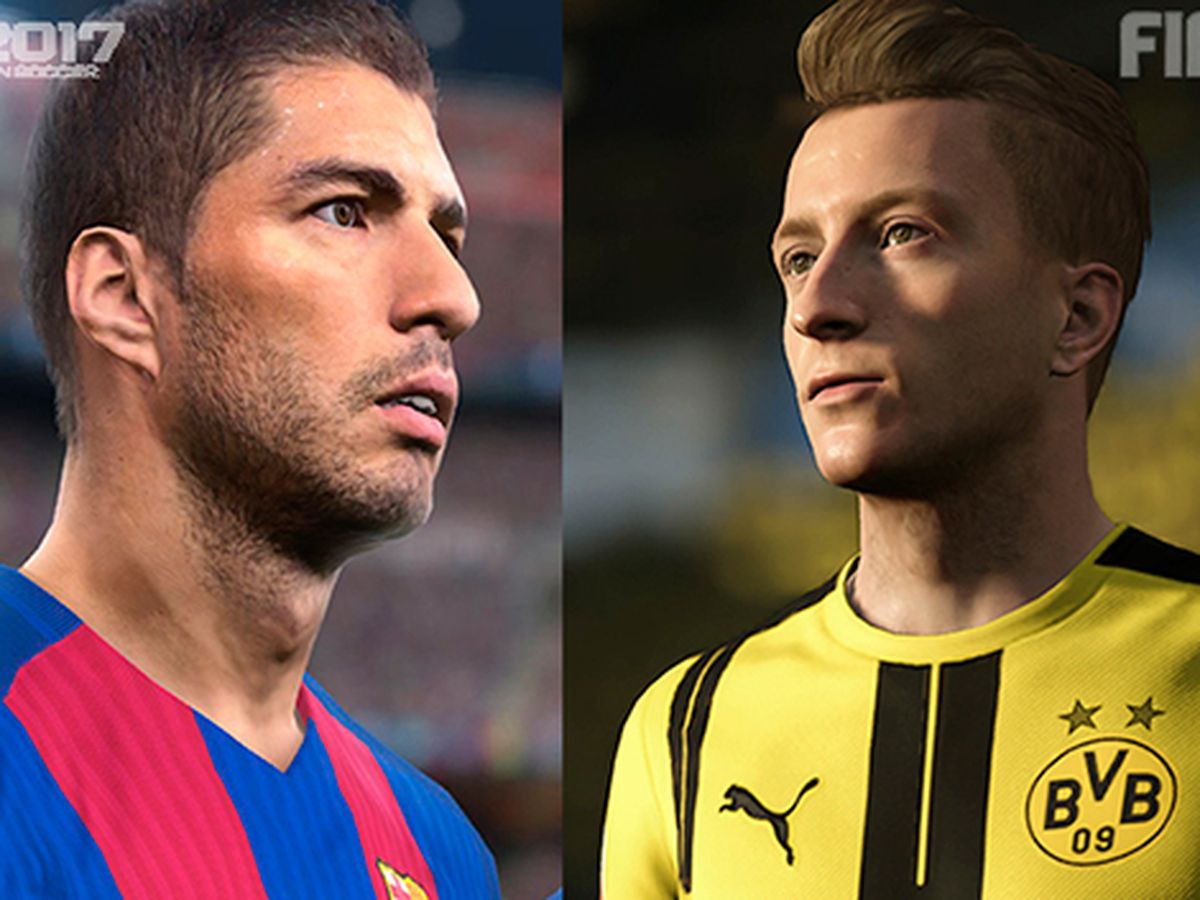 Compara tú mismo las diferencias visuales entre FIFA 17 y PES 2017