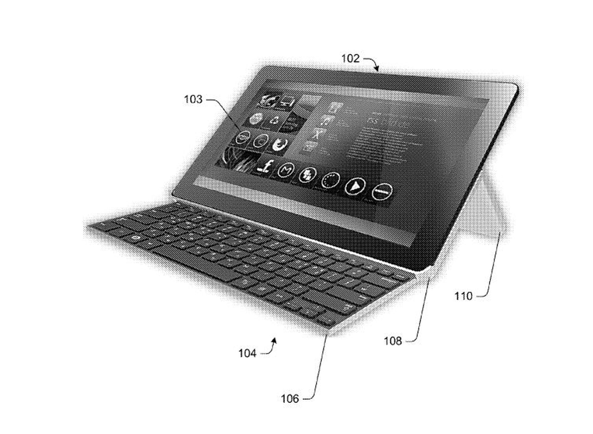 Microsoft ha patentado un teclado plegable para tablets