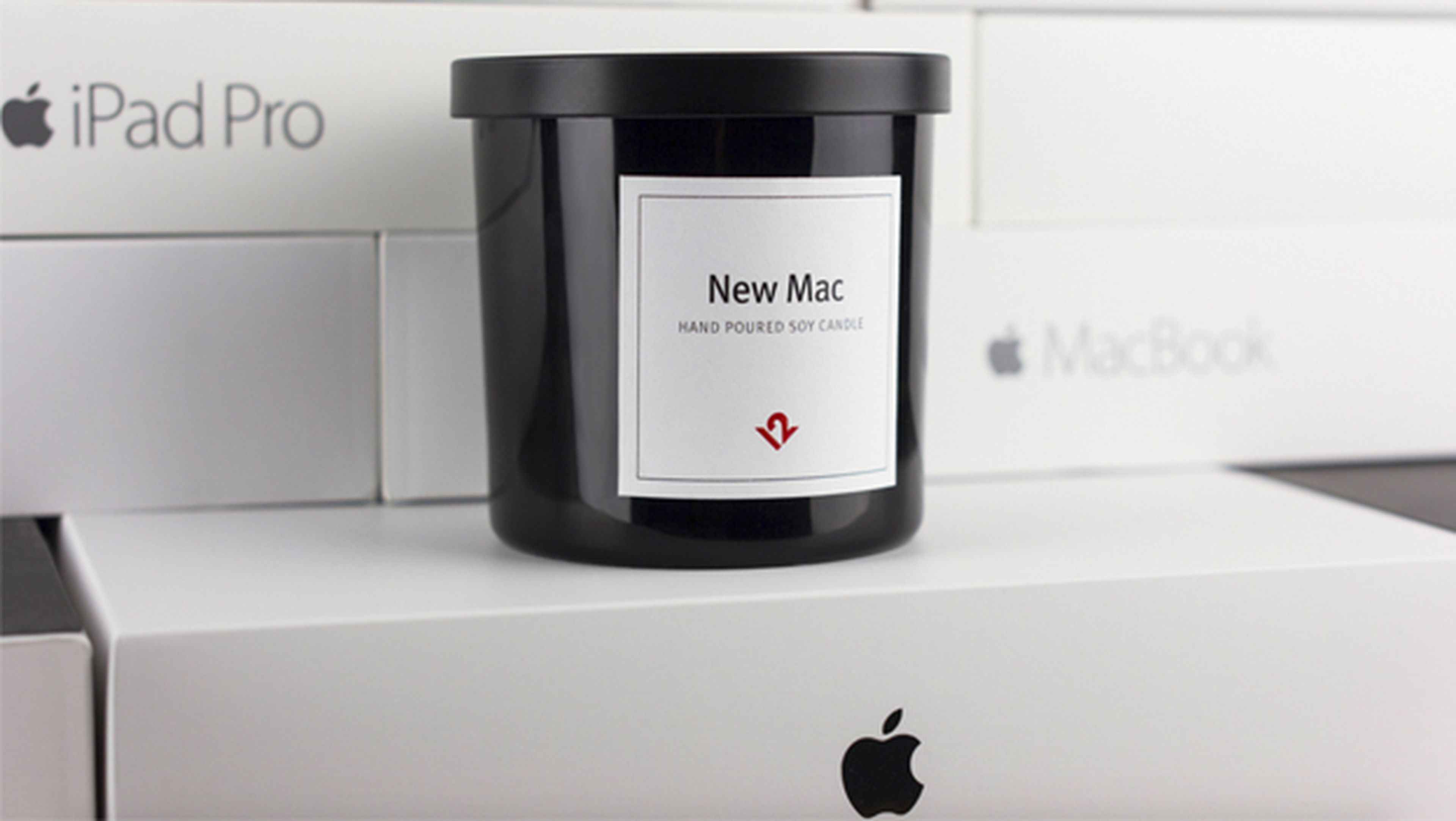 Vela con olor a Mac