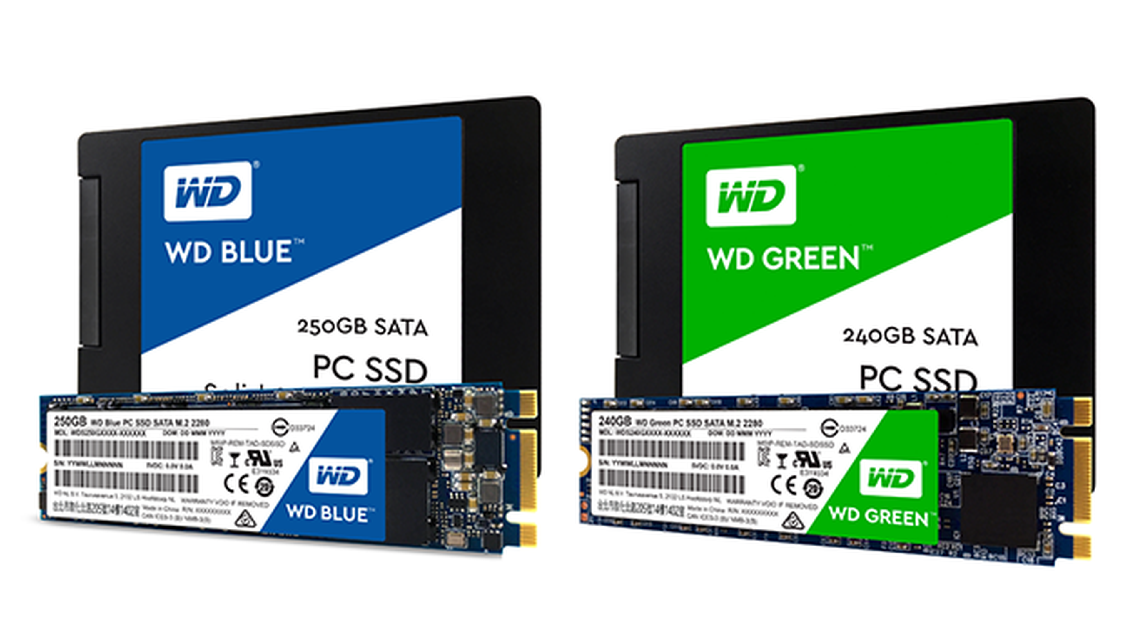 WD presentan sus nuevos SSD WD Blue y WD Green