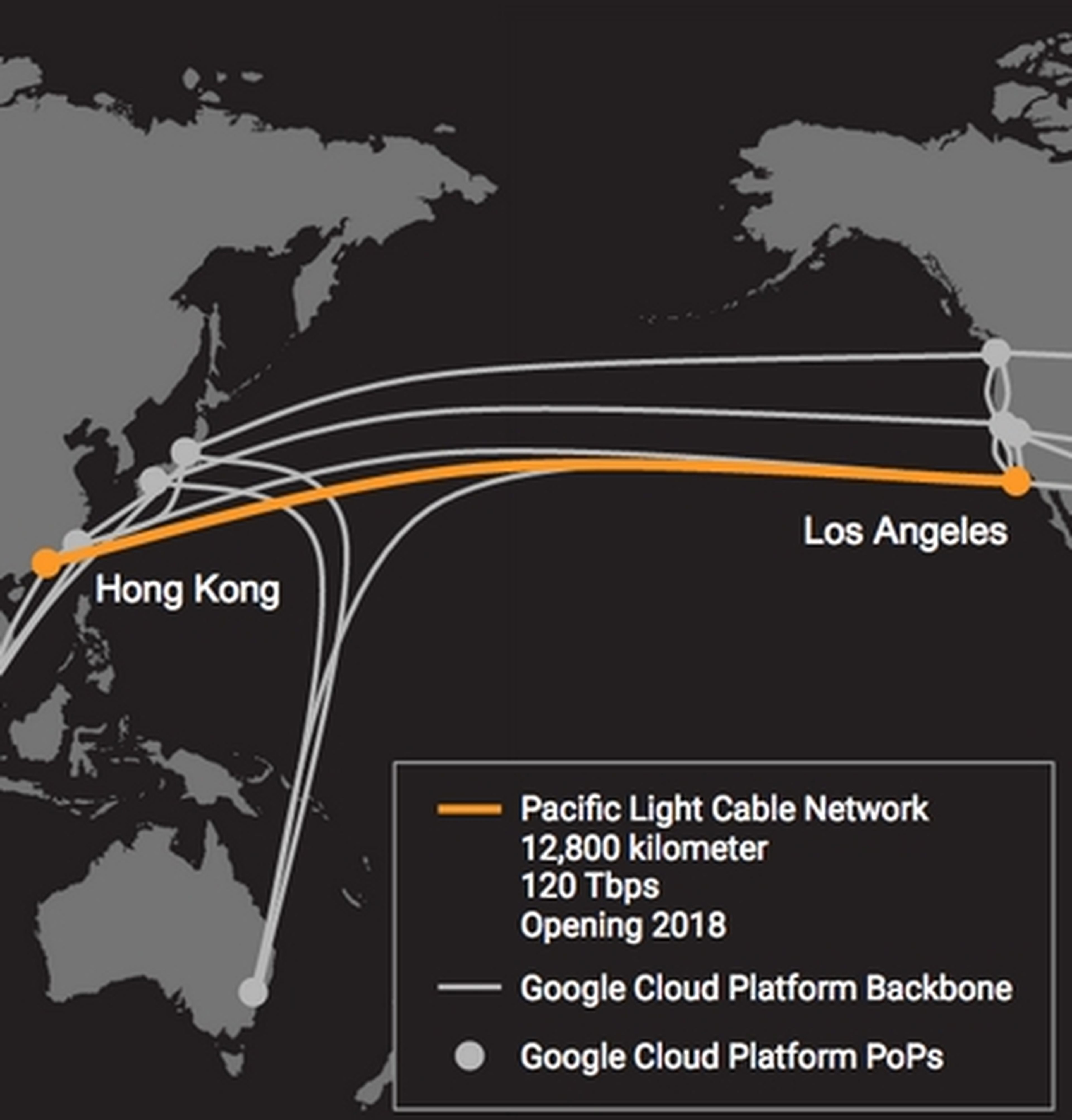 Google y Facebook construyen juntos un cable submarino de 120 Tbps