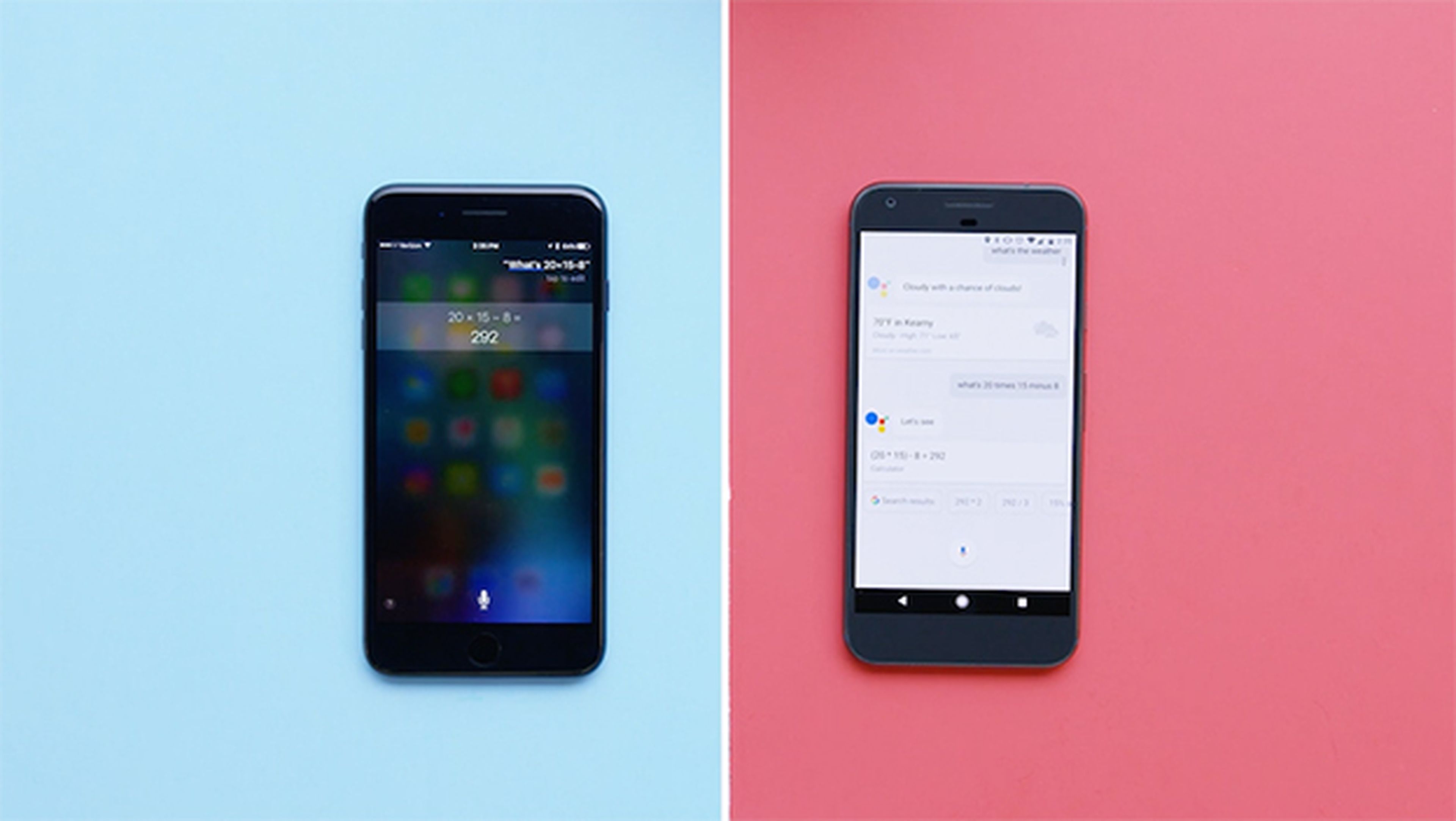 Comparación Google Assistant y Siri