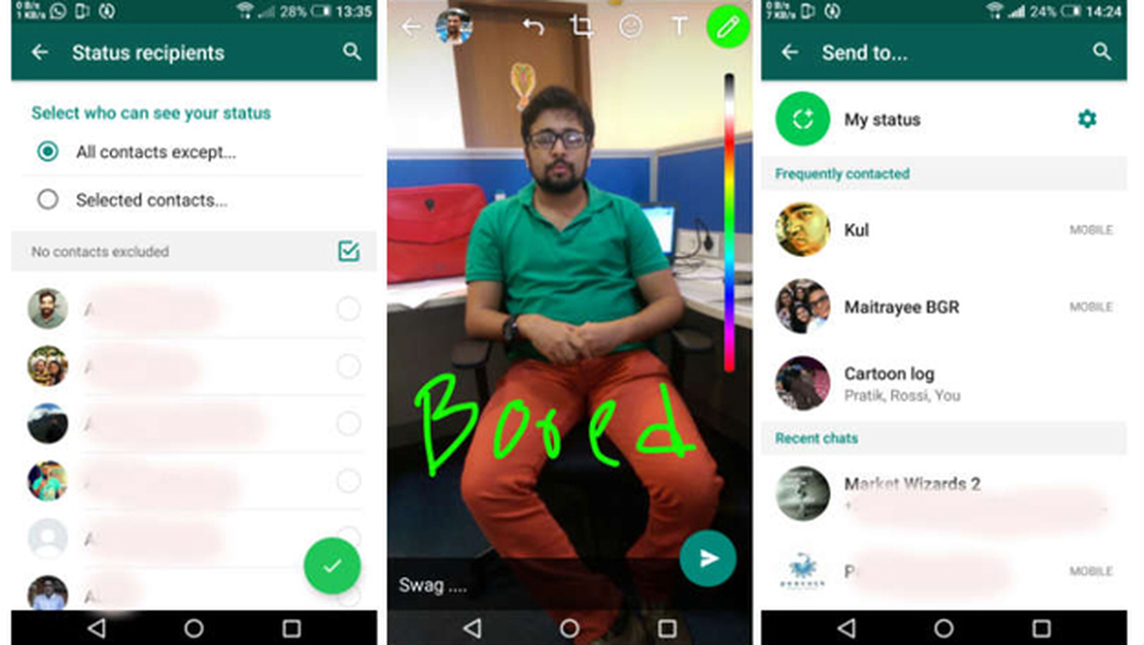 Así son los estados de WhatsApp en Android