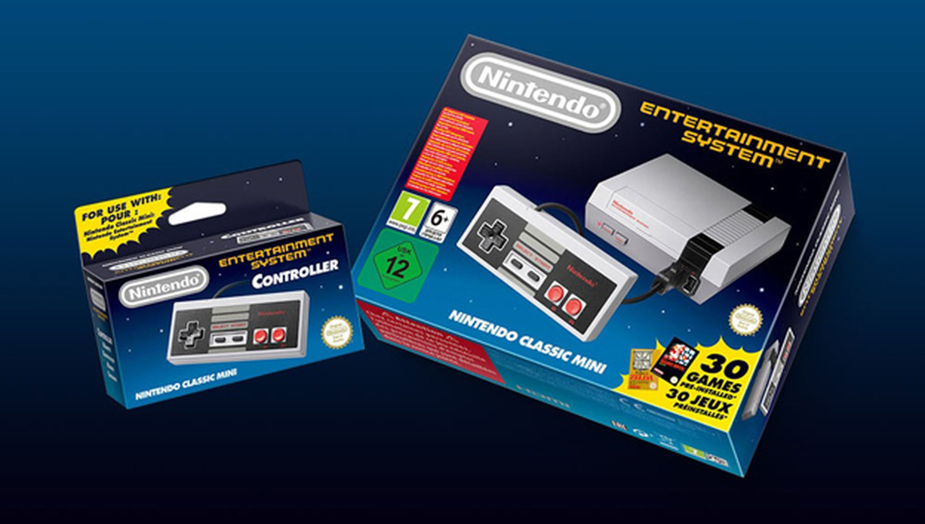 Los accesorios que trae la caja de la Nintendo Classic Mini