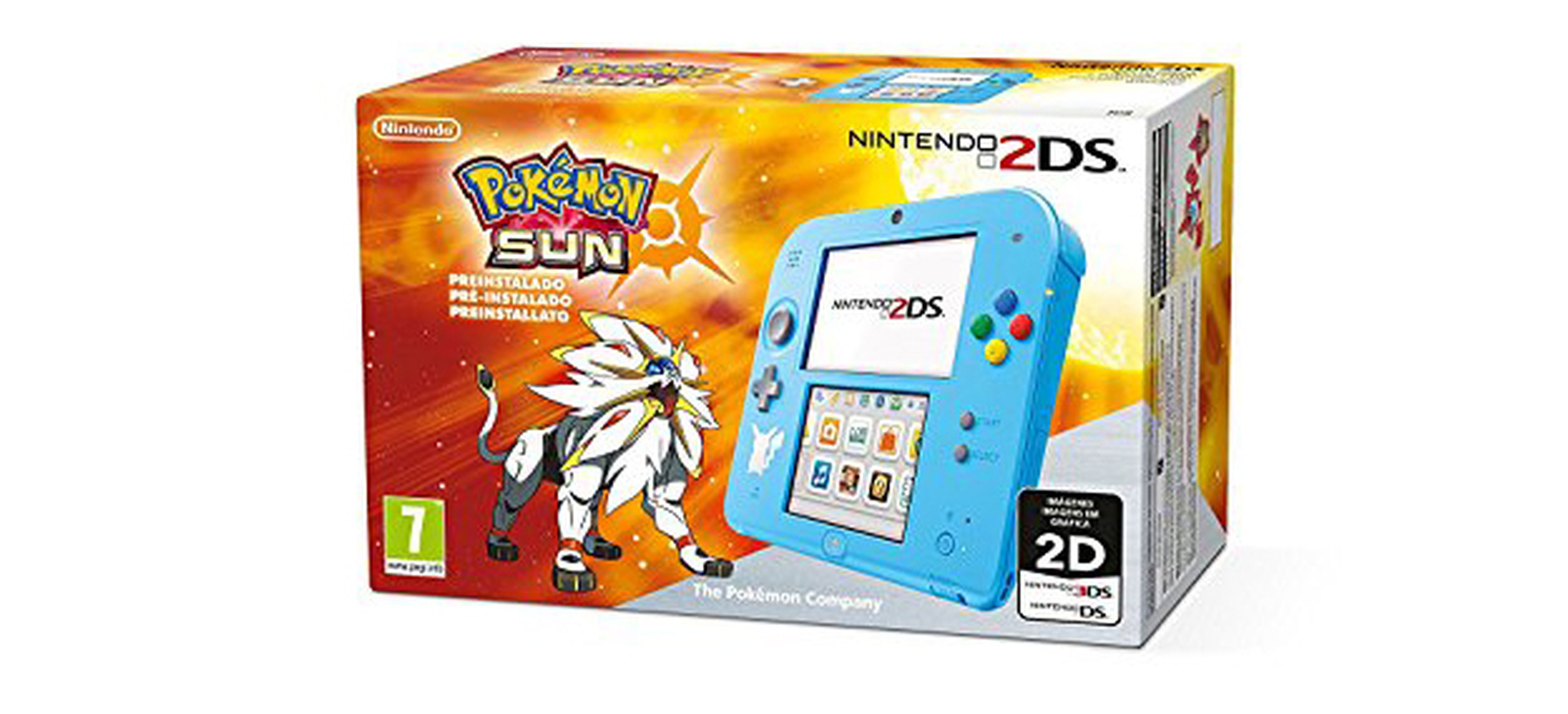 Edición de la Nintendo 2DS con Pokémon Sol