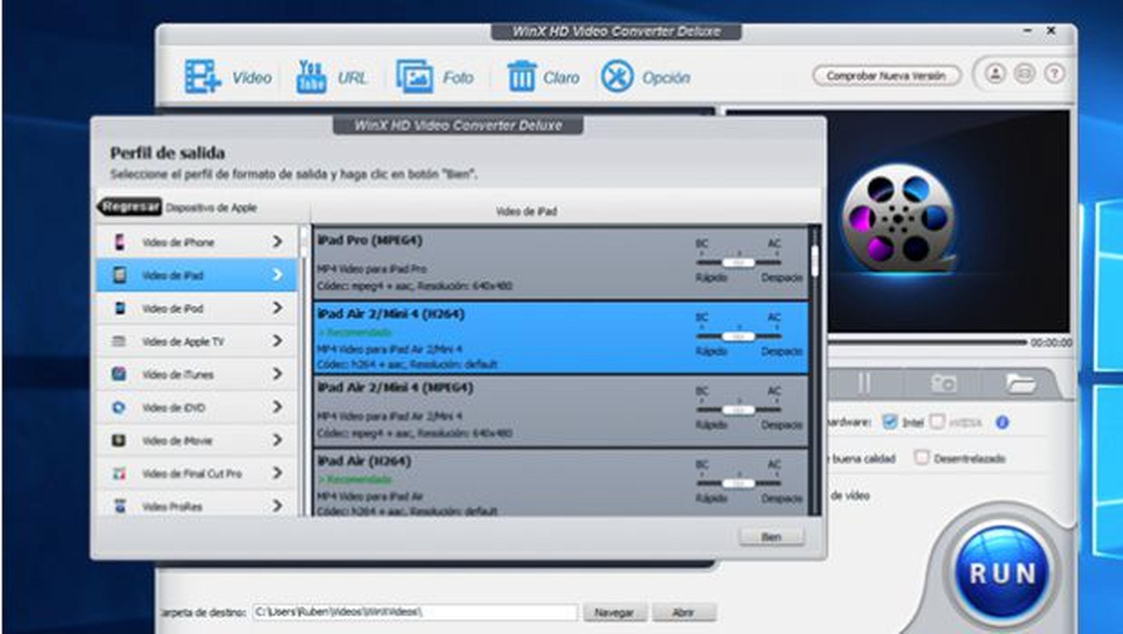 Convertir el vídeo creado desde tu DVD y convertirlo para verlo en un iPad