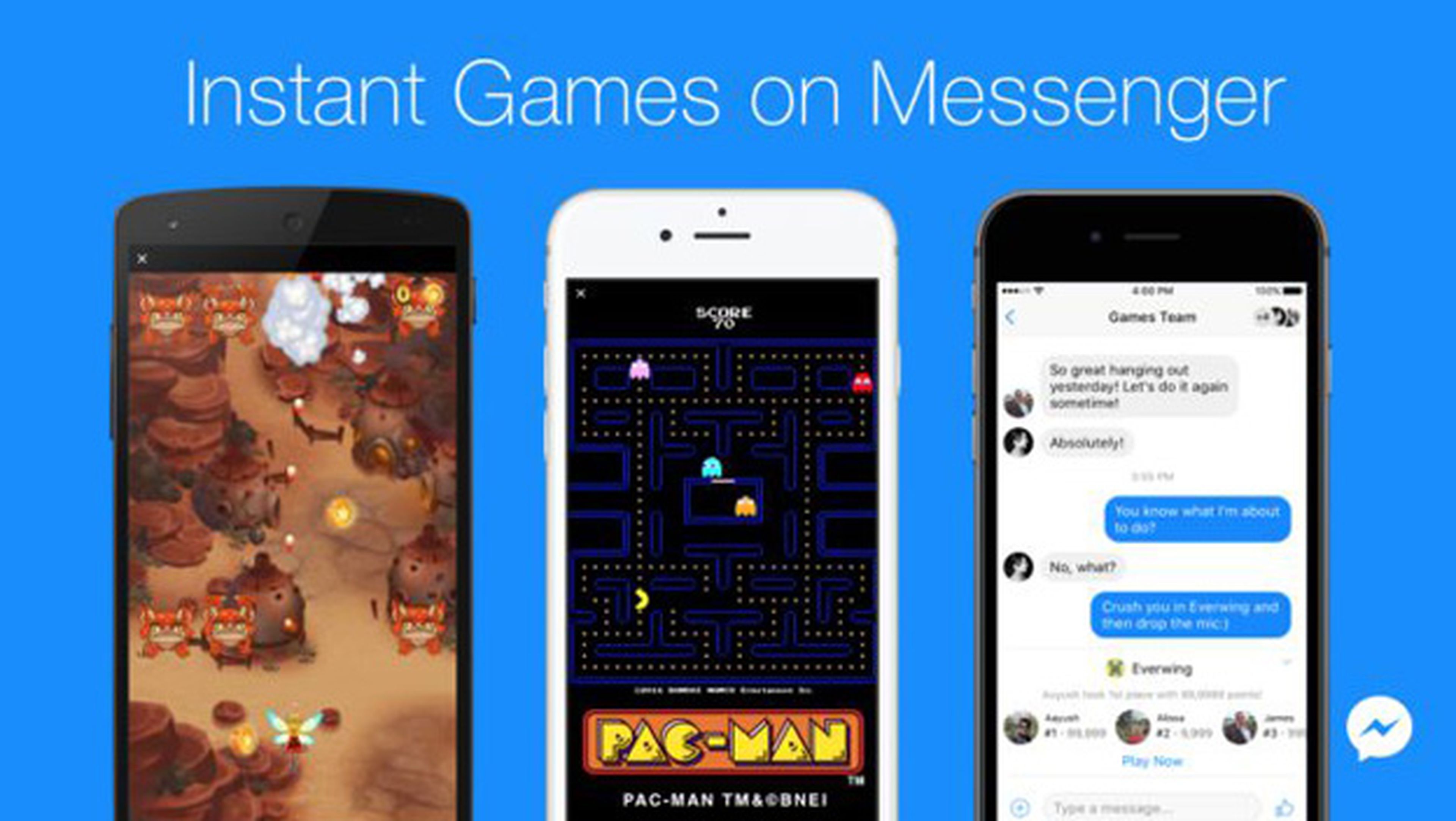 Instant Games, los juegos de Facebook Messenger