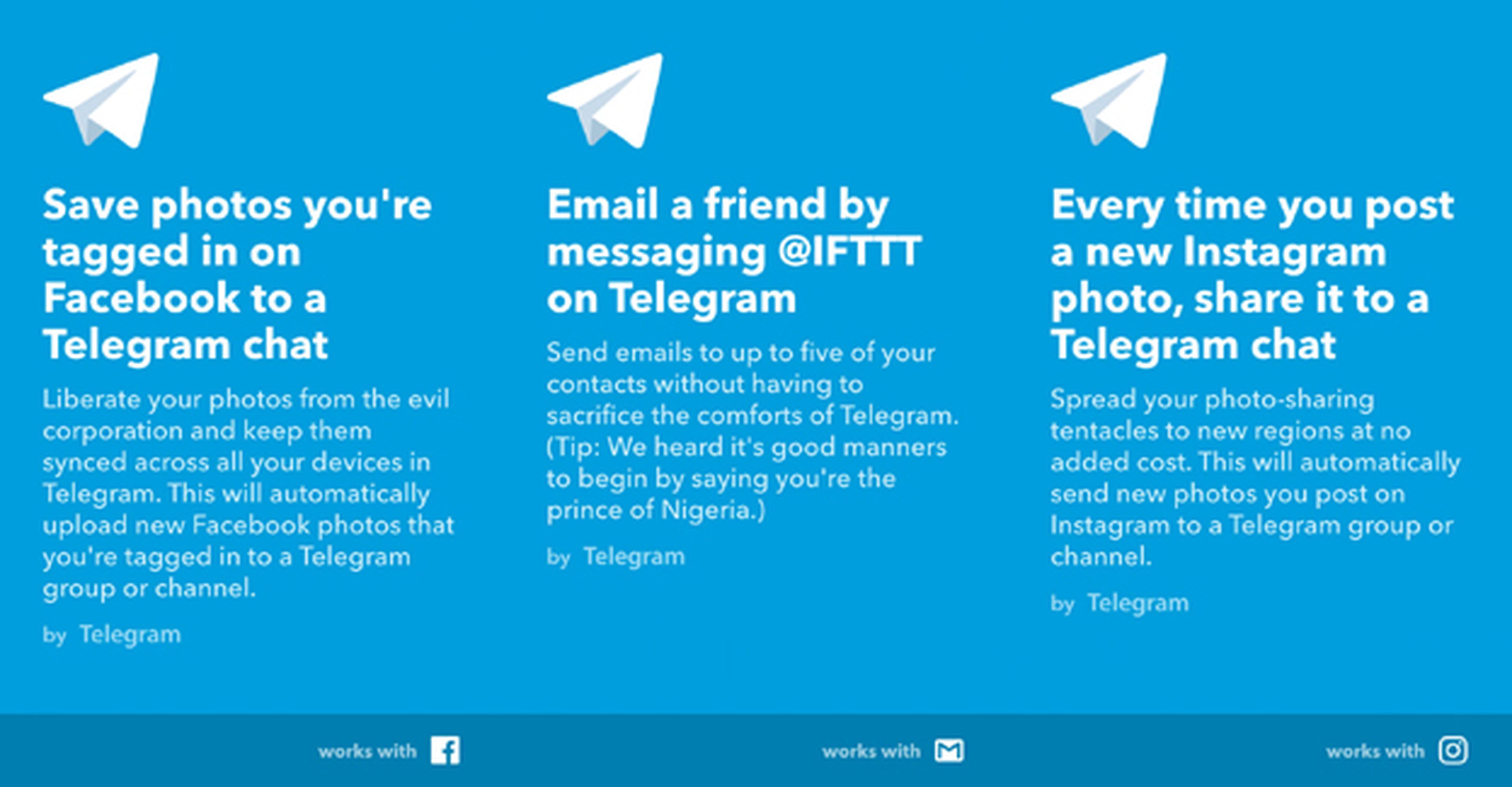 IFTTT en Telegram