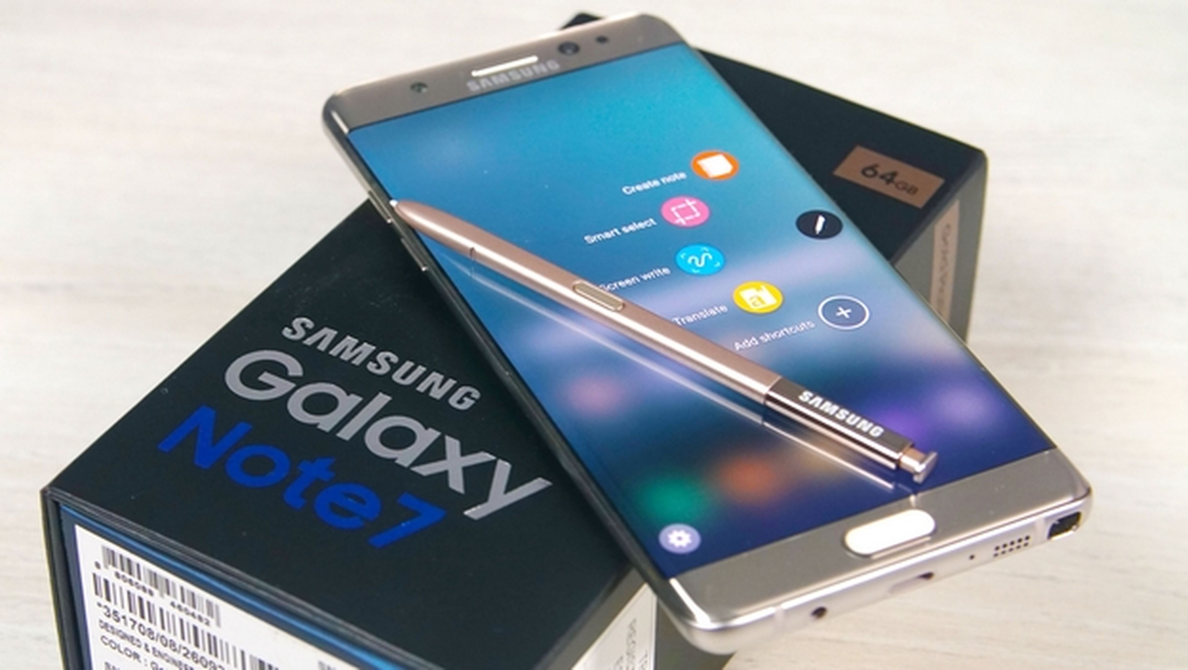Samsung Galaxy Note 7 sólo cargará la batería al 30% desde diciembre