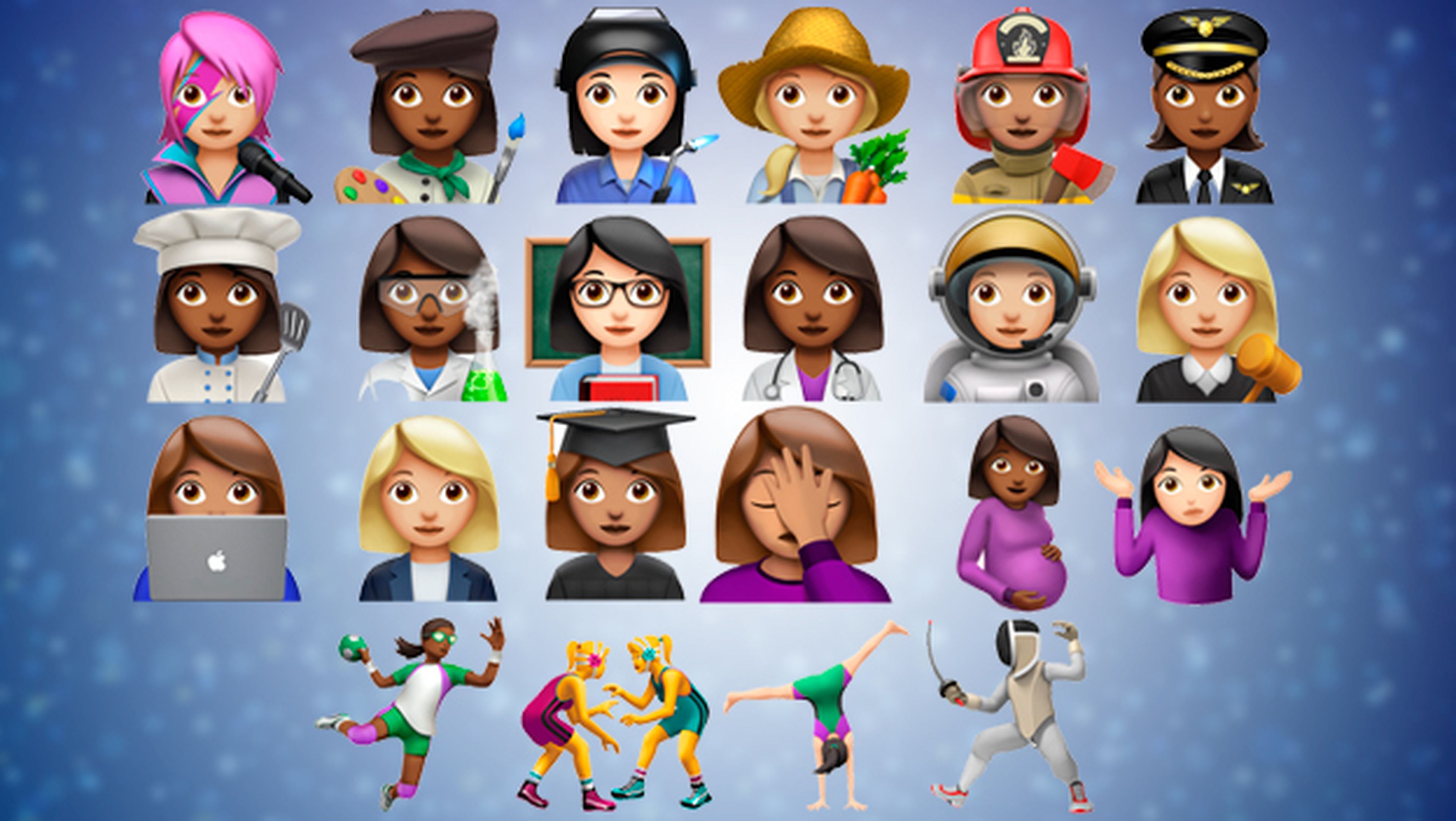 Los emojis que trae iOS 10.2