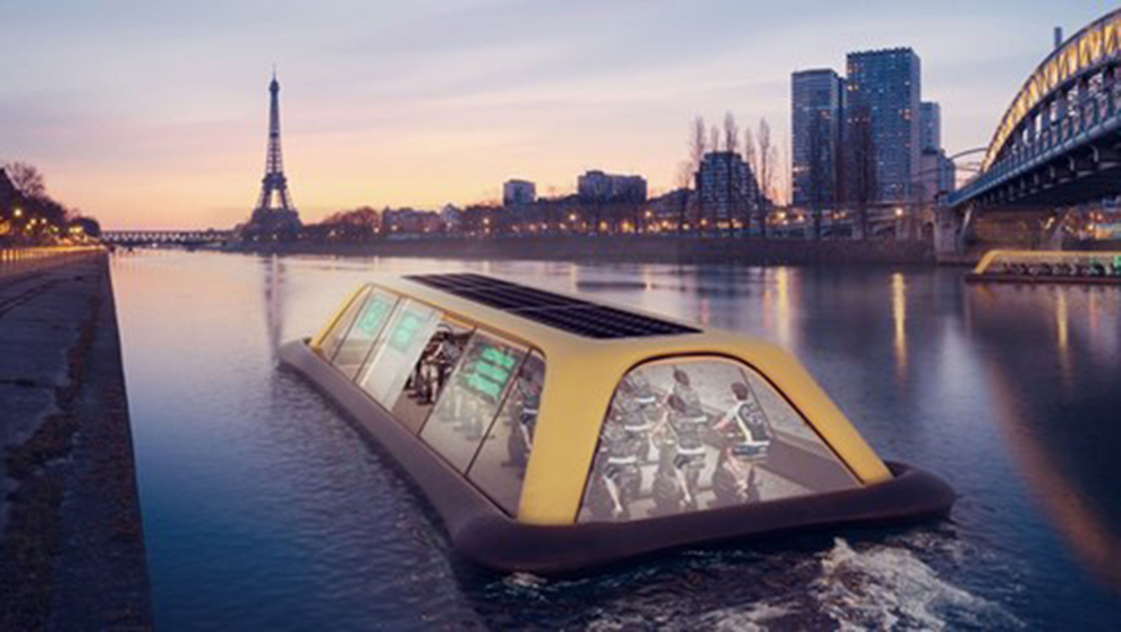 Paris Navigating Gym, el gimnasio del futuro sobre el río Sena