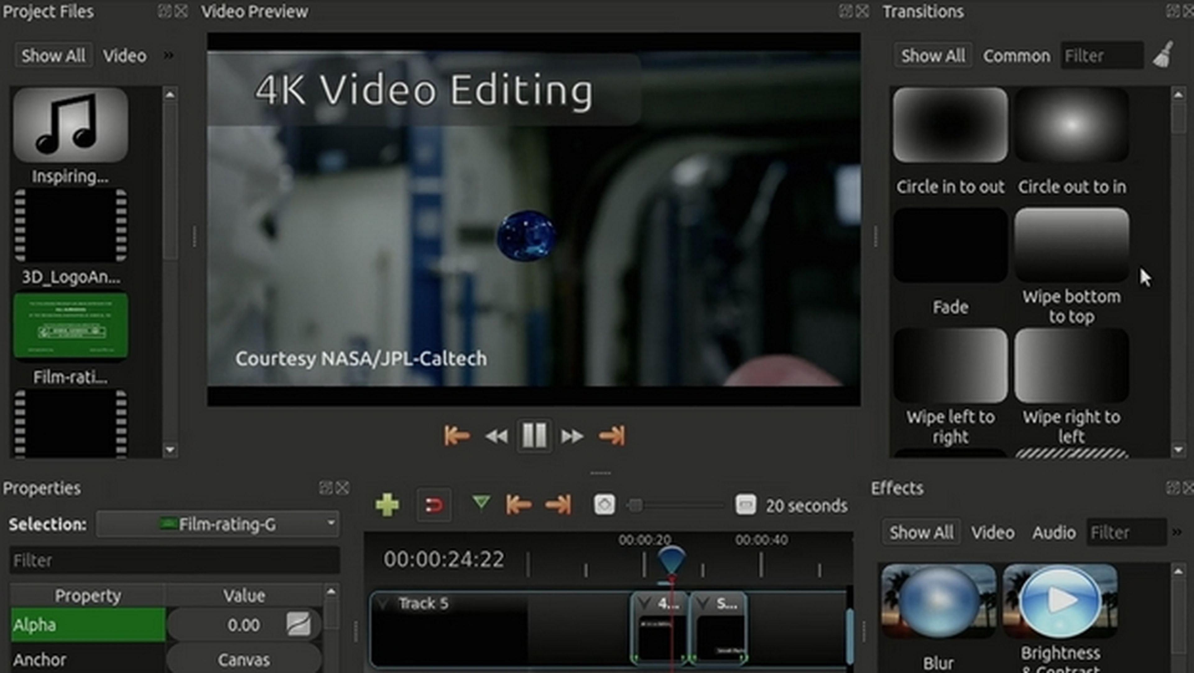 Openshot, el editor de vídeos 4K gratuito