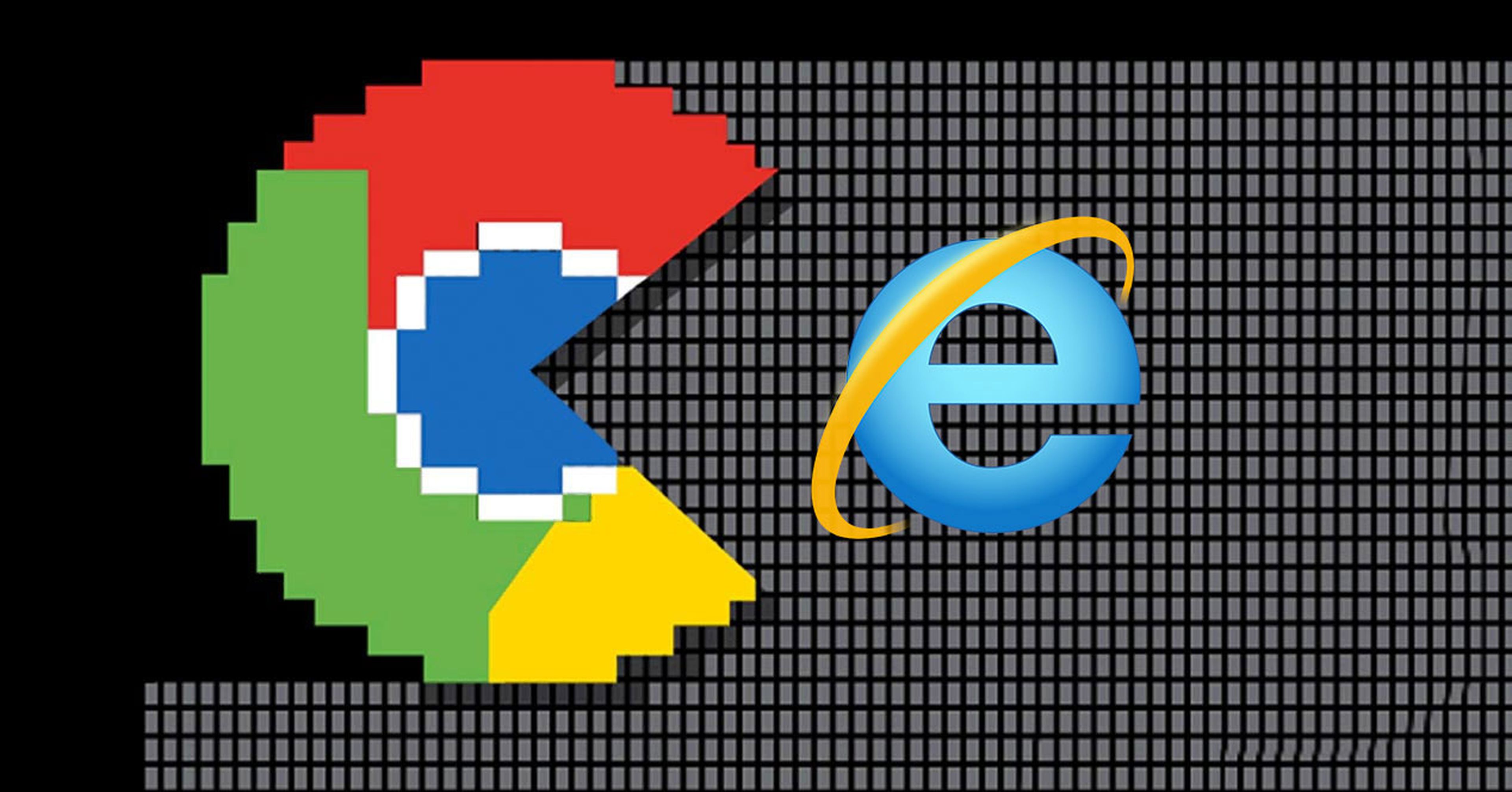 Chrome crece e Internet Explorer cae en usuarios