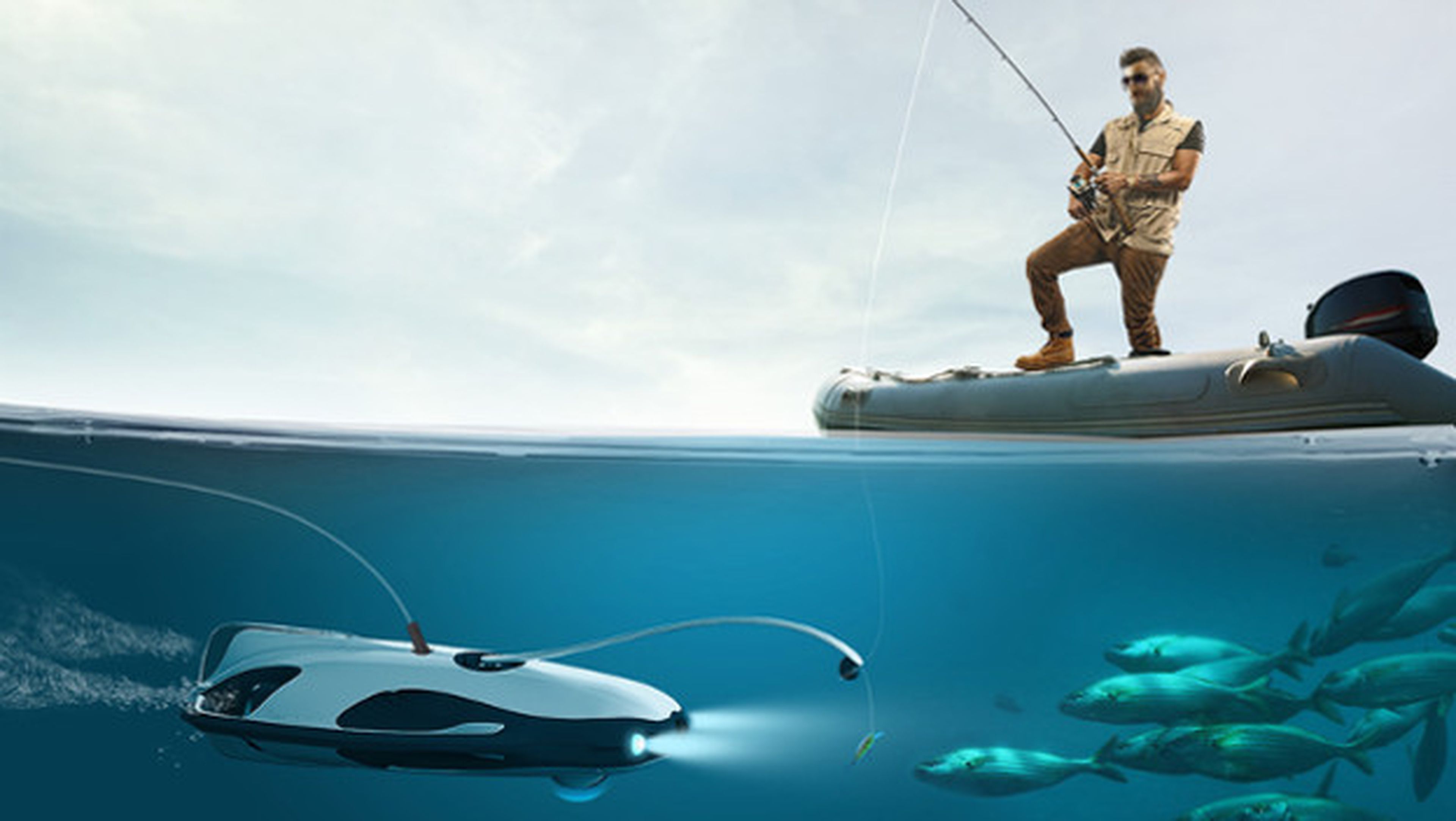 Dron submarino para pescadores
