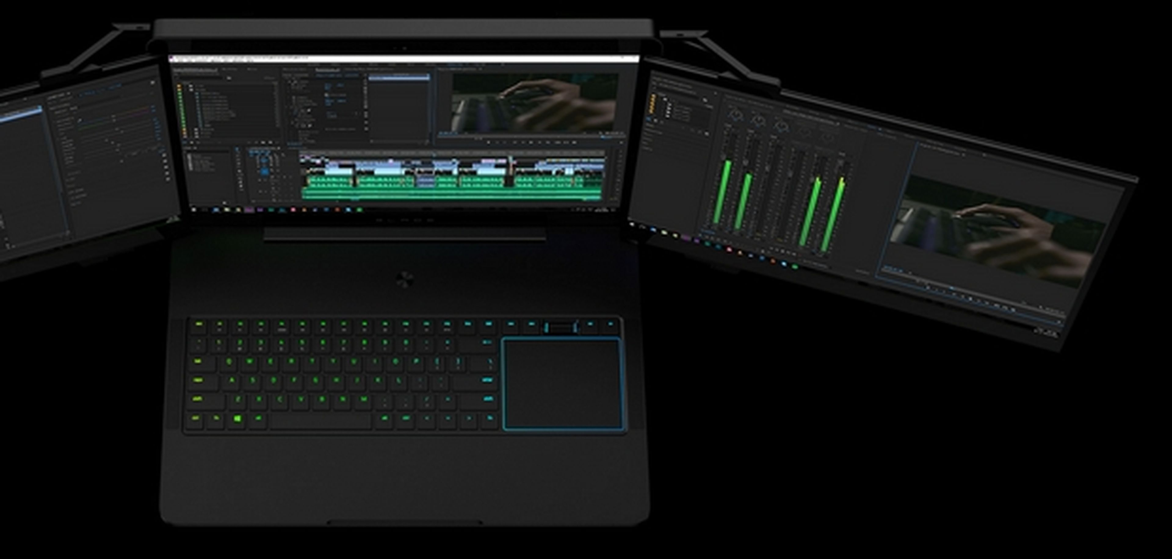 Razer presenta un portátil con tres pantallas 4K
