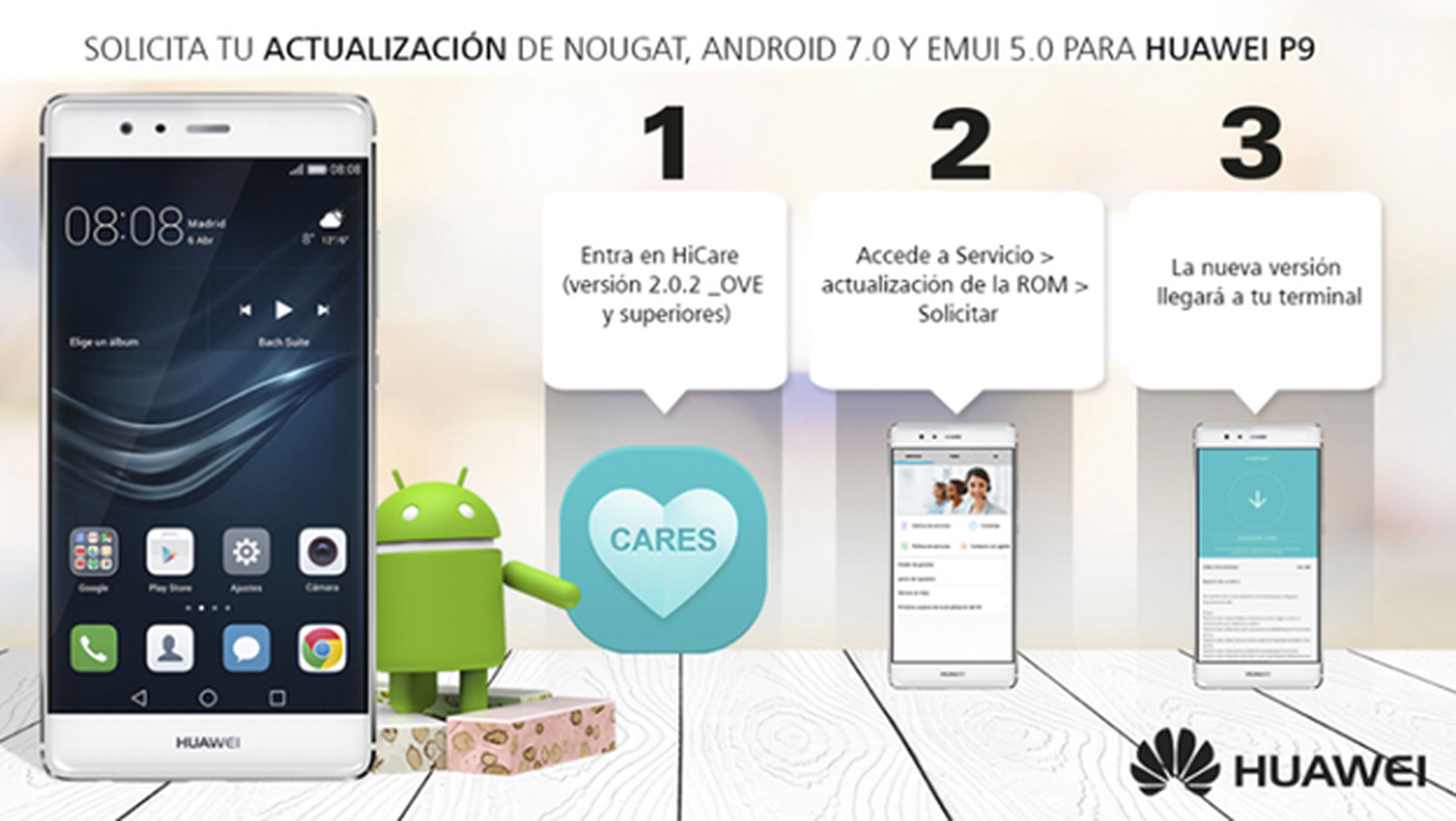 Así puedes instalar la actualización de Android 7.0 Nougat en el Huawei P9