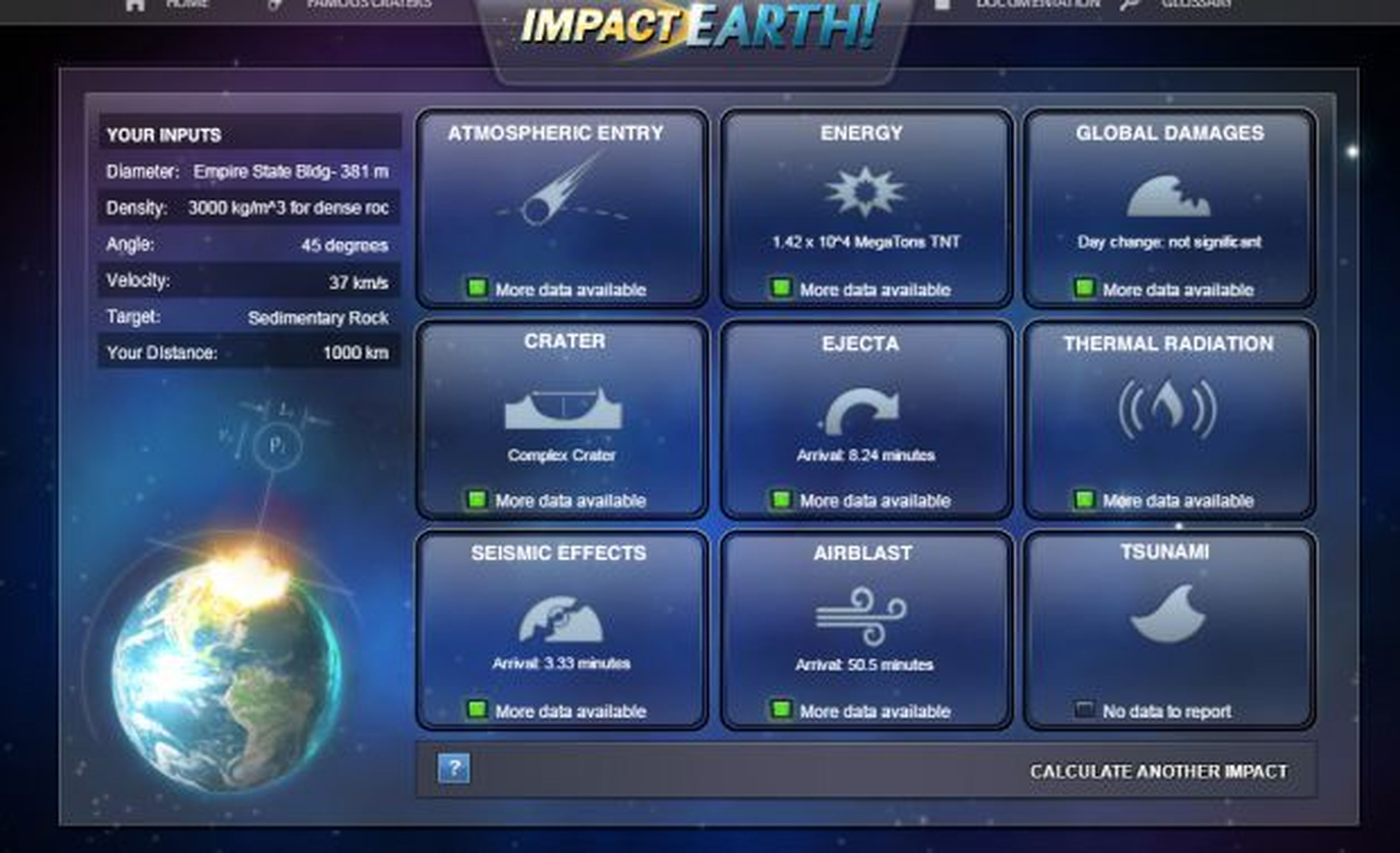 impact earth