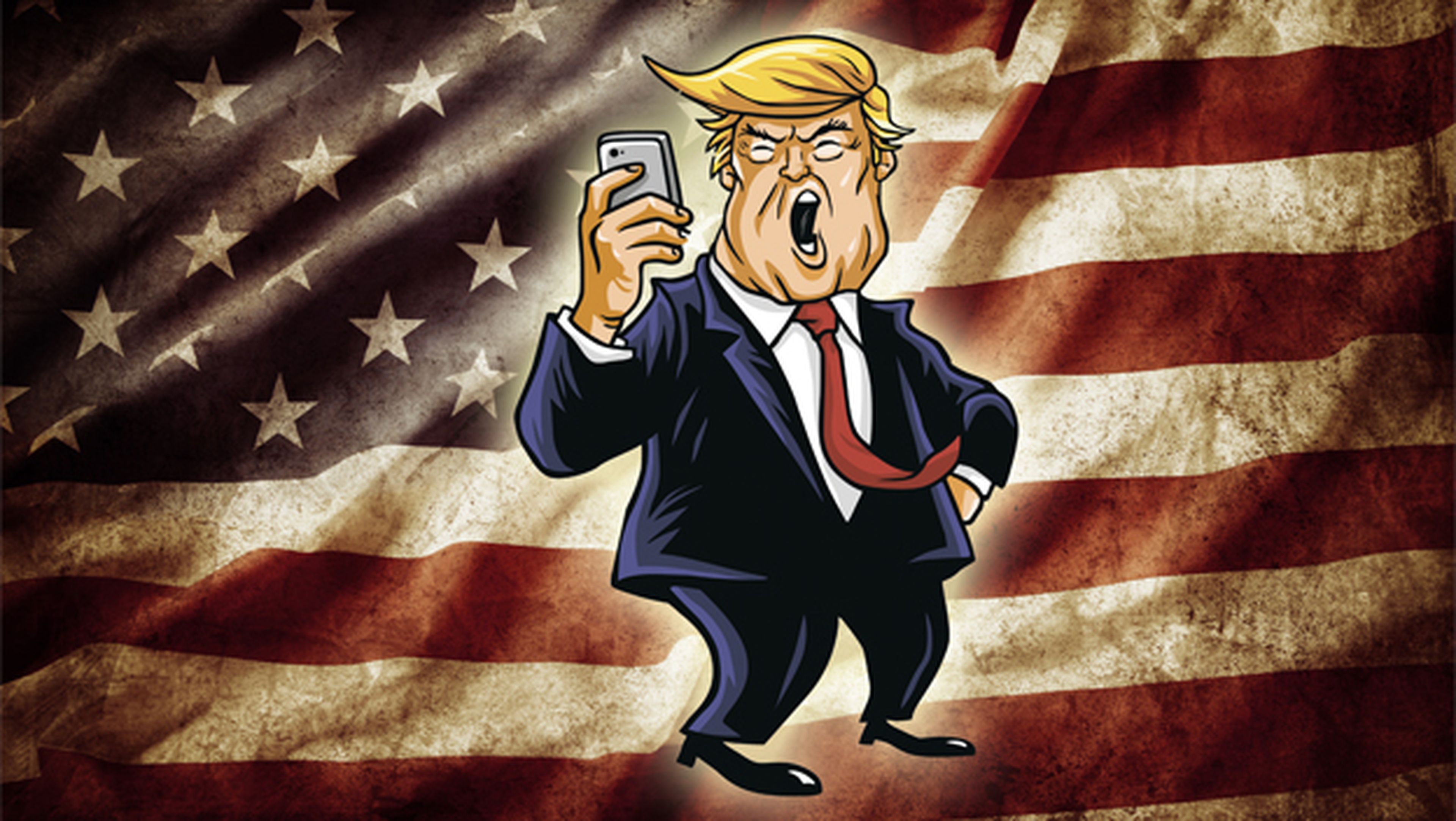 Donald Trump utiliza un móvil Android viejo e inseguro
