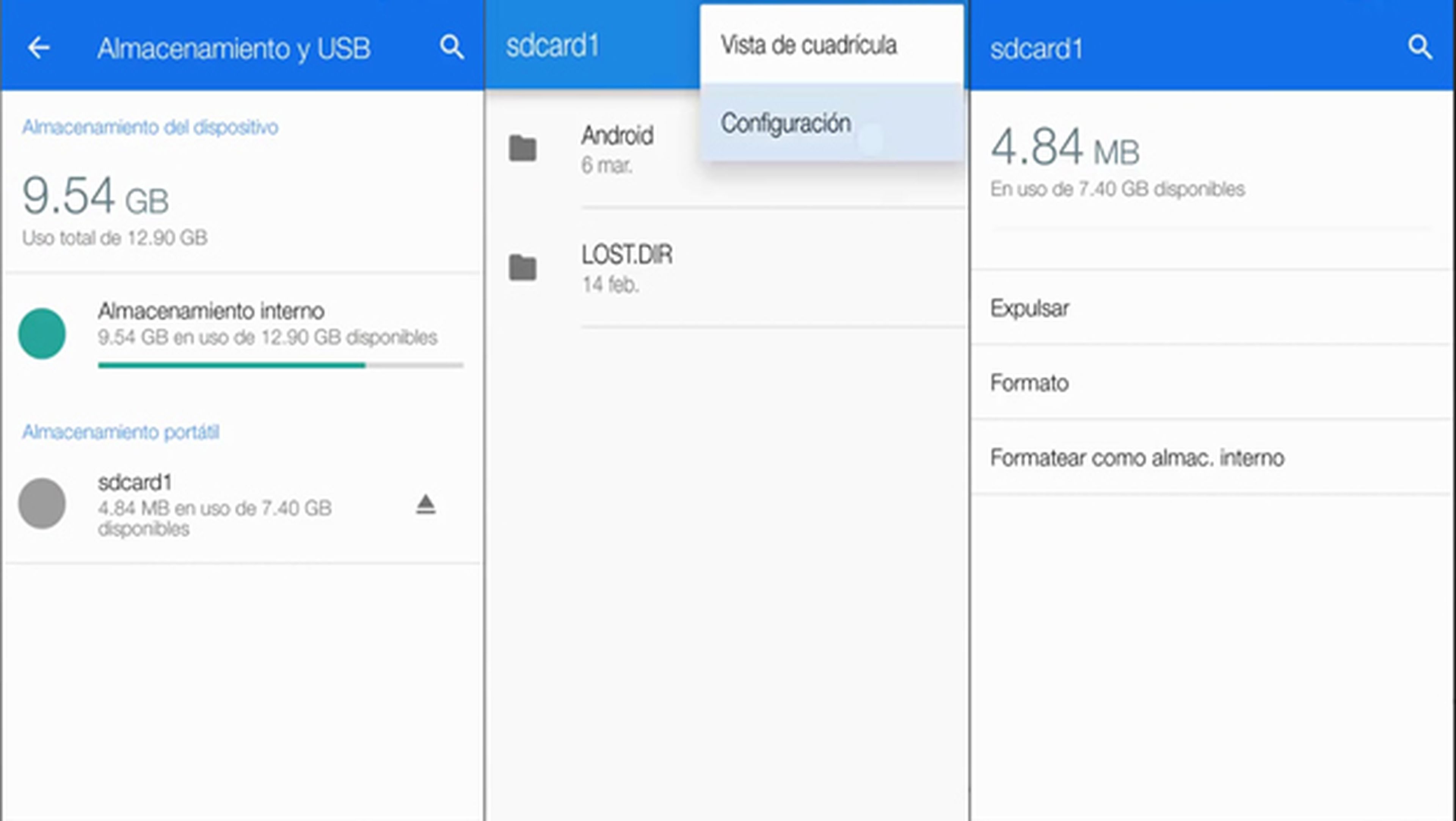 Formatear tarjeta micros SD en Android 6.0