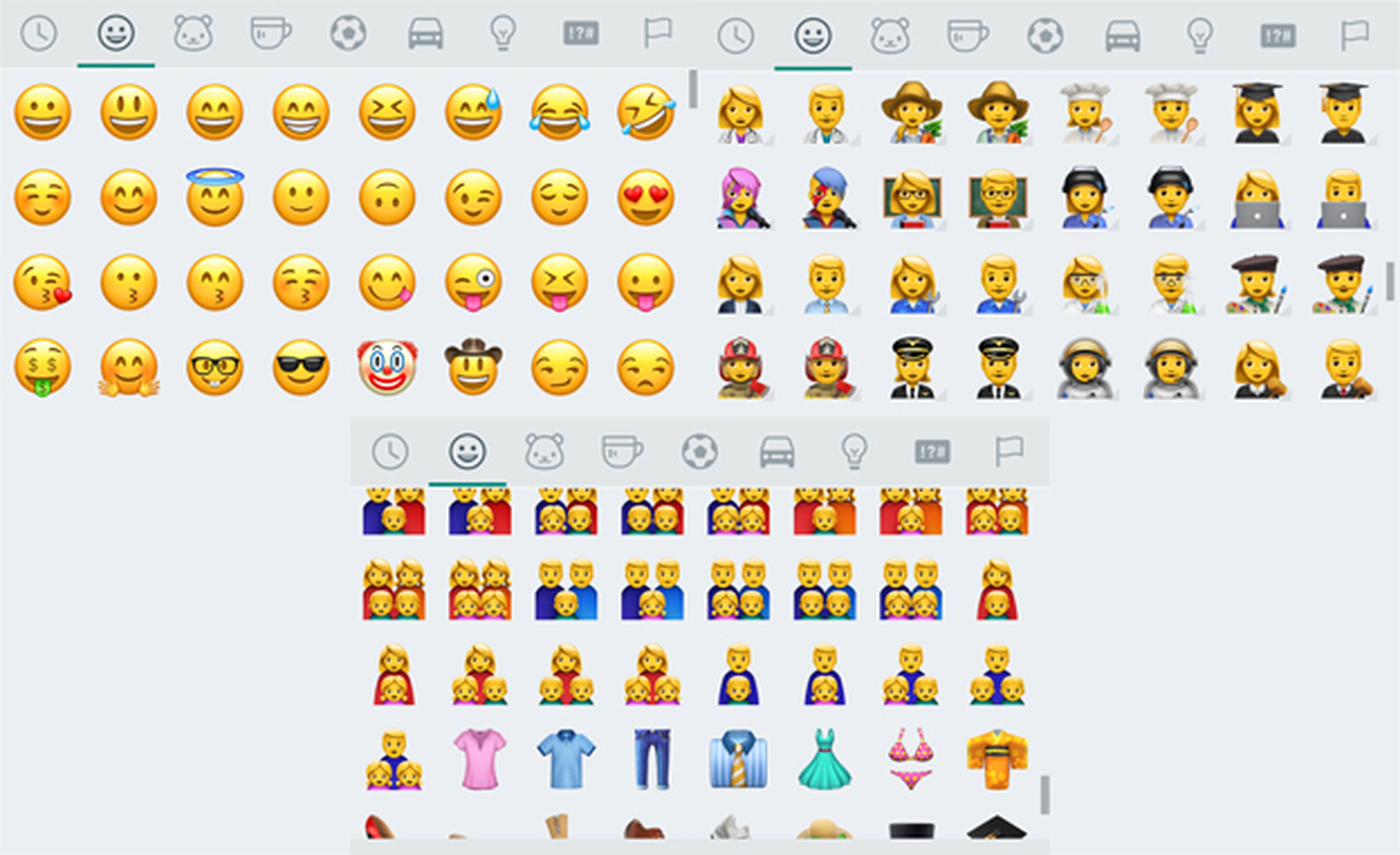 Los emojis que trae WhatsApp Beta 2.17.43