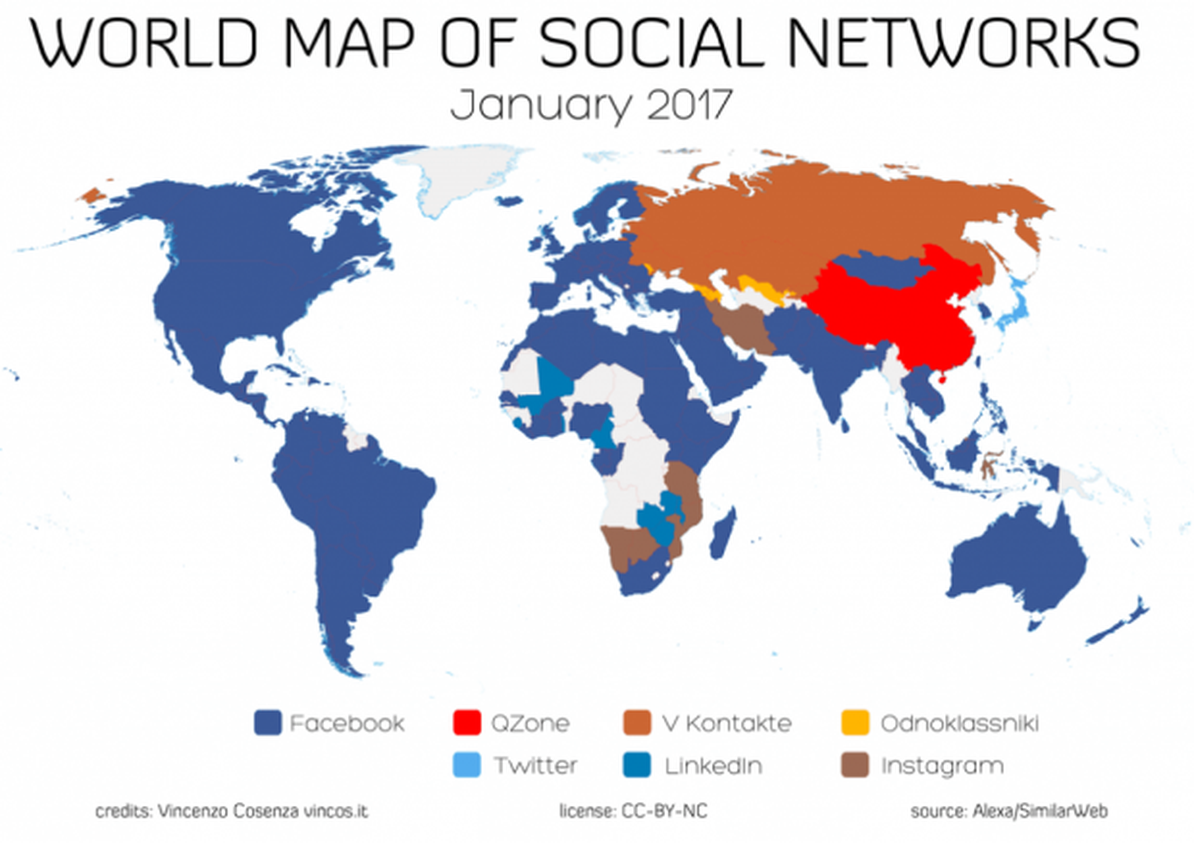 facebook red social más utilizada