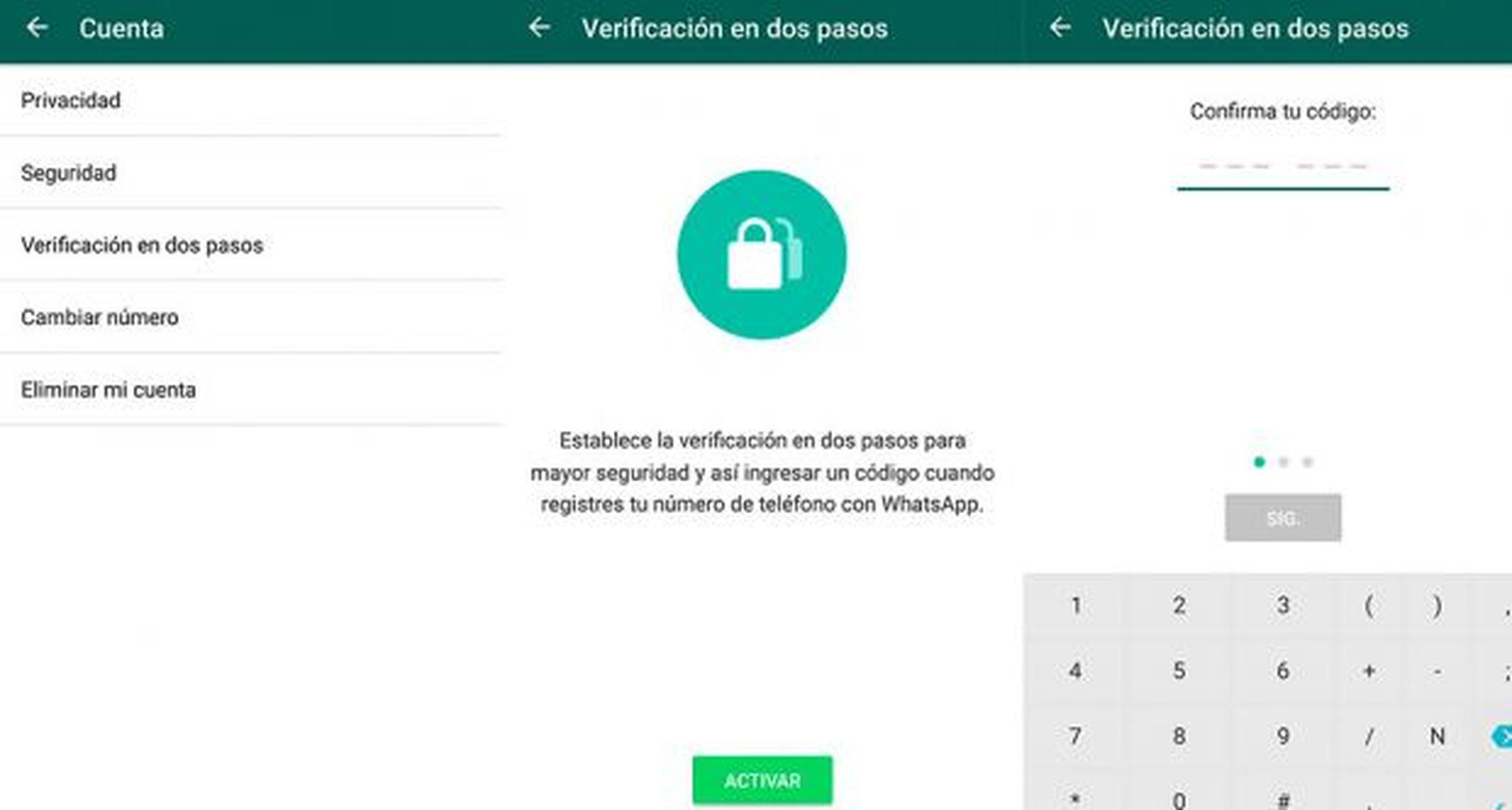 verificación en dos pasos whatsapp