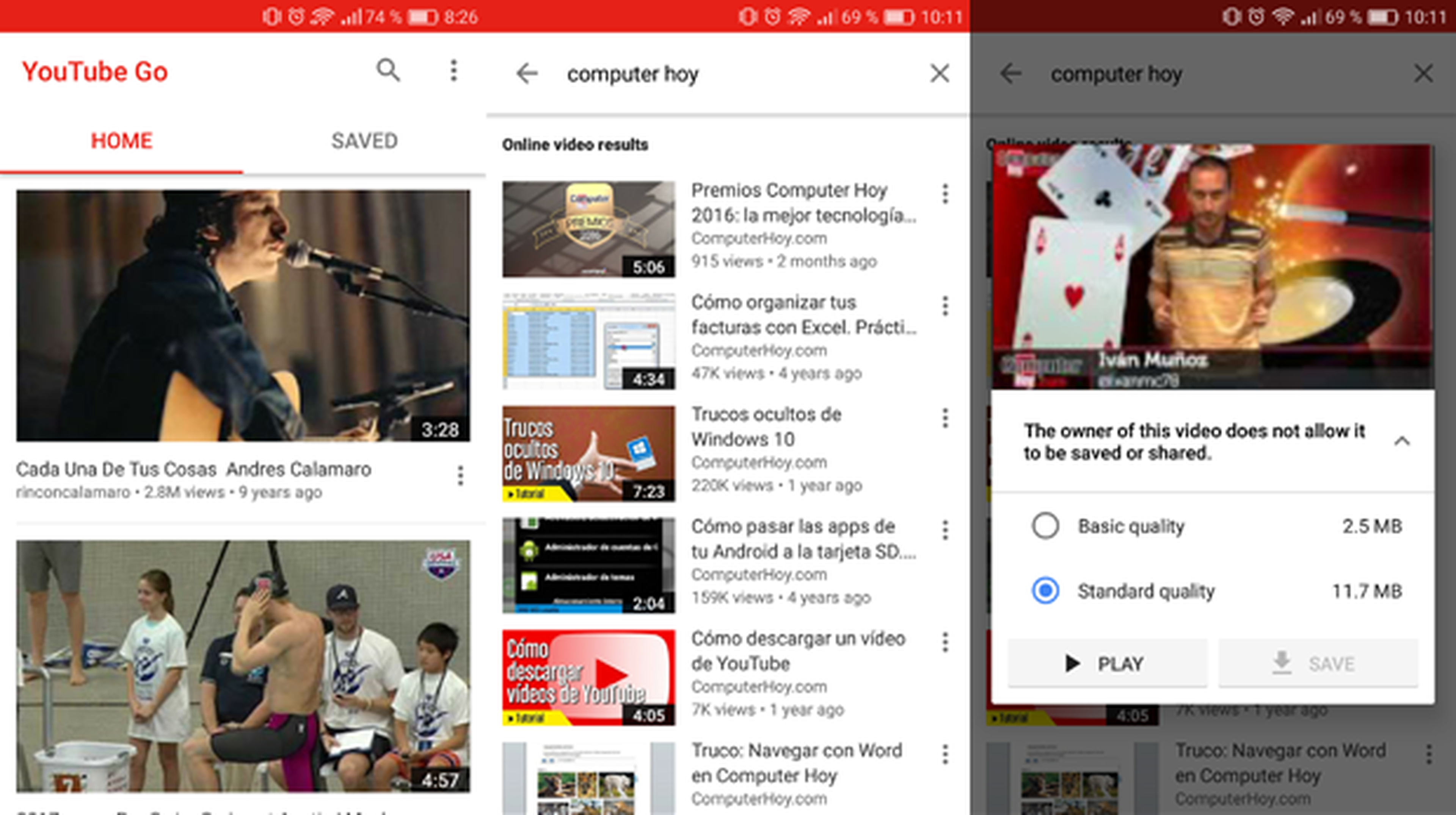 Descarga ya YouTube GO, la app para reproducir vídeos offline
